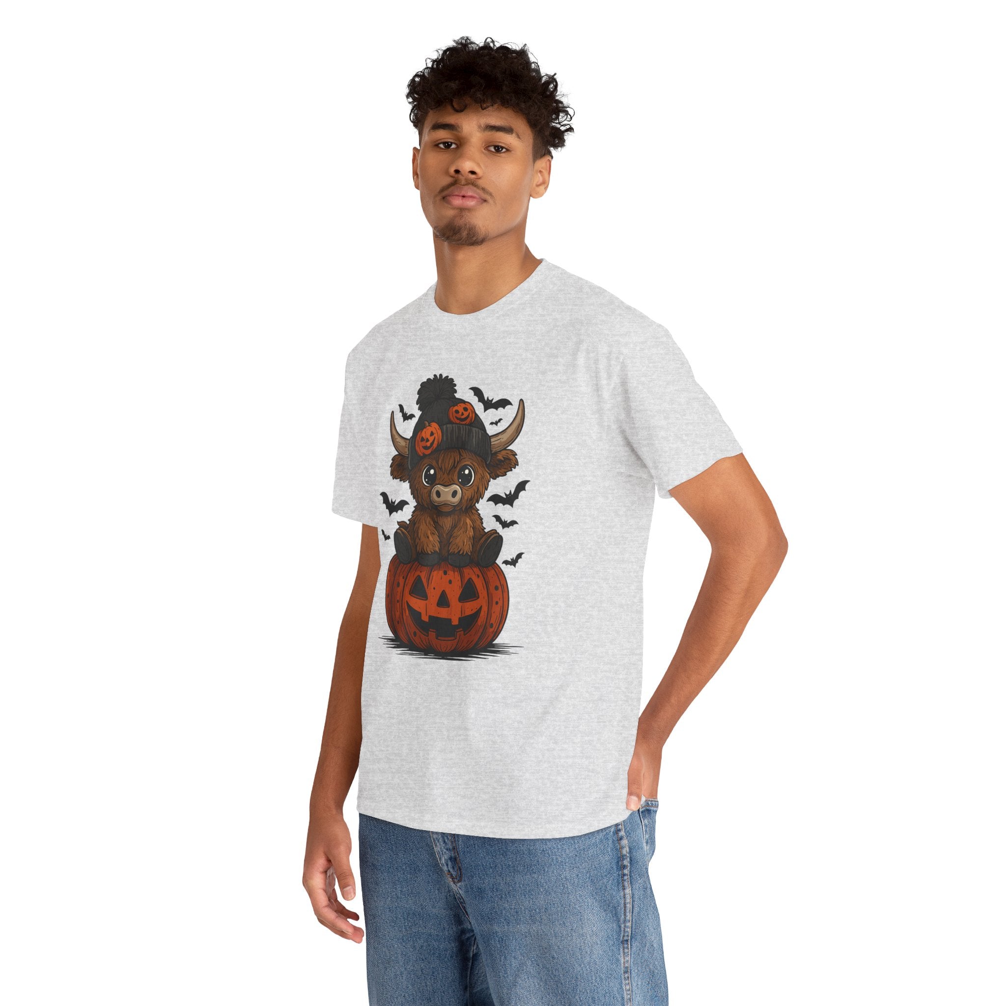 Halloween Cow Unisex Cotton Tshirt