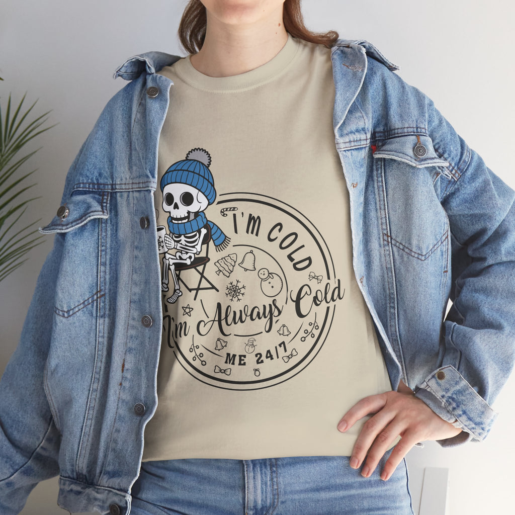 Cozy Skeleton Unisex Cotton Tee