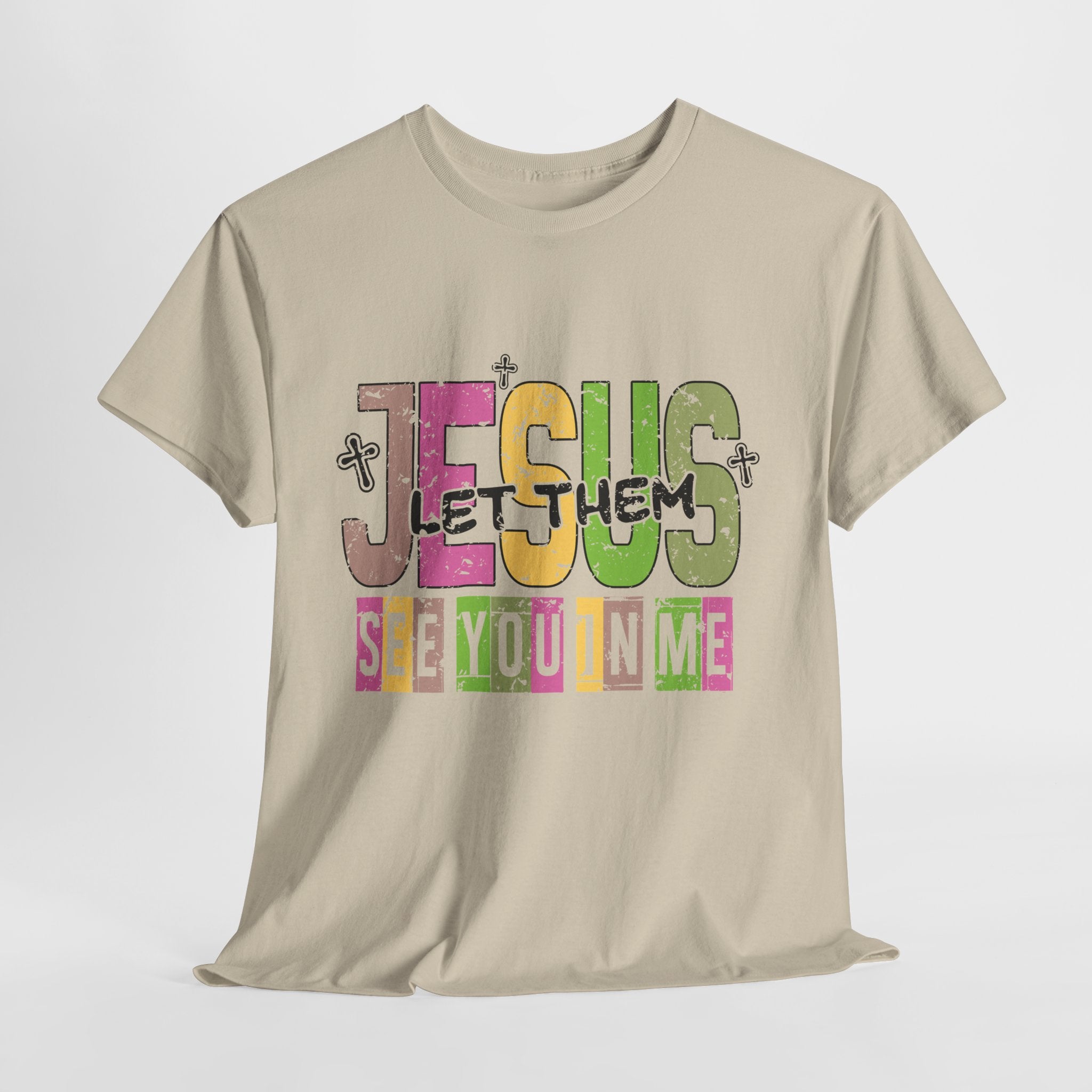 Jesus ‘See You In Me’ Distressed Pastel Unisex Cotton T-Shirt