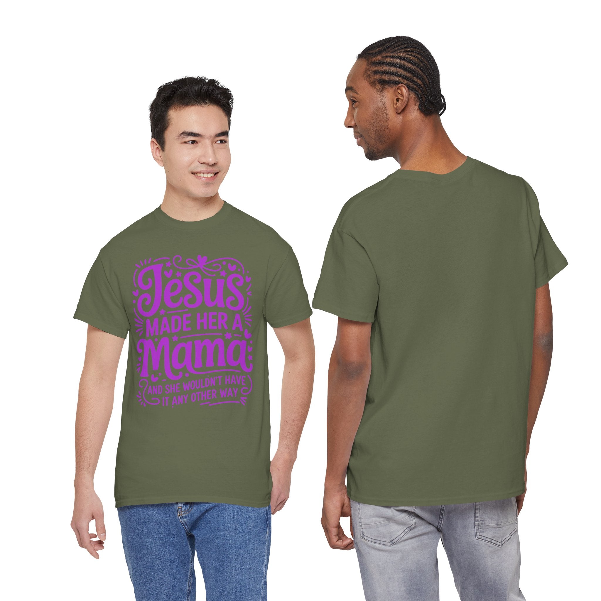 Jesus Made Her a Mama — Christian MamaUnisex Cotton T-Shirt