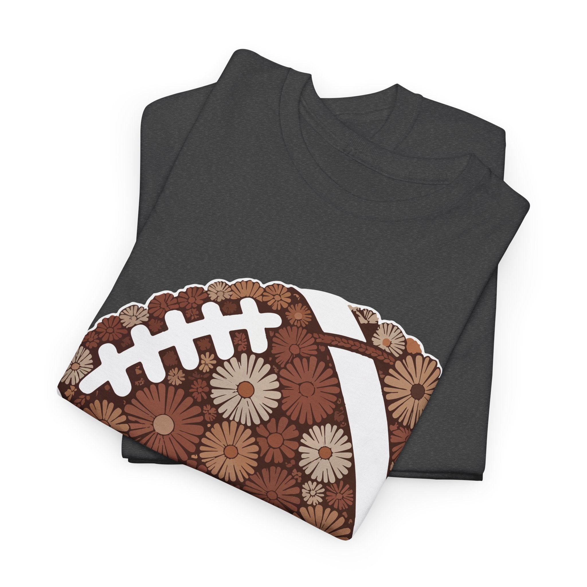 Game Day Touch Down Football Tee — Helmets, Flags & Cheer Icons Unisex Cotton Tee