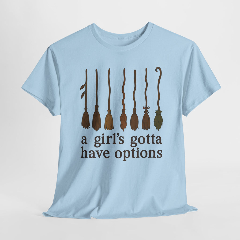 Witch Brooms Options Unisex Cotton Tee