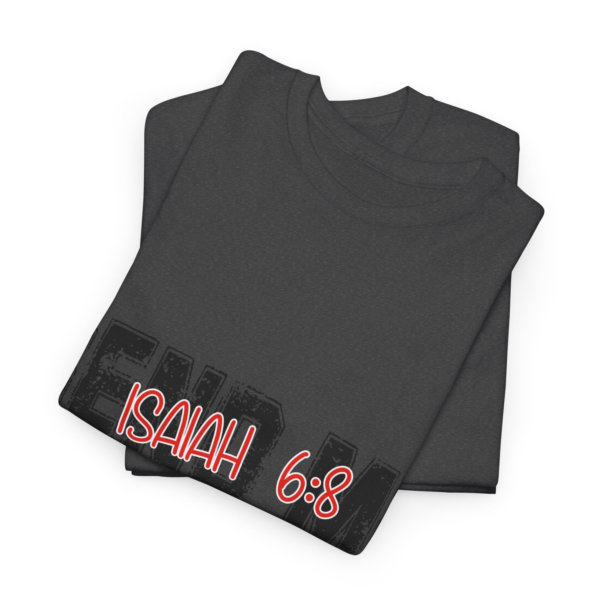 Here I Am Send Me Isaiah 6:8 T-Shirt — Christian Cross Graphic Unisex Cotton Tee