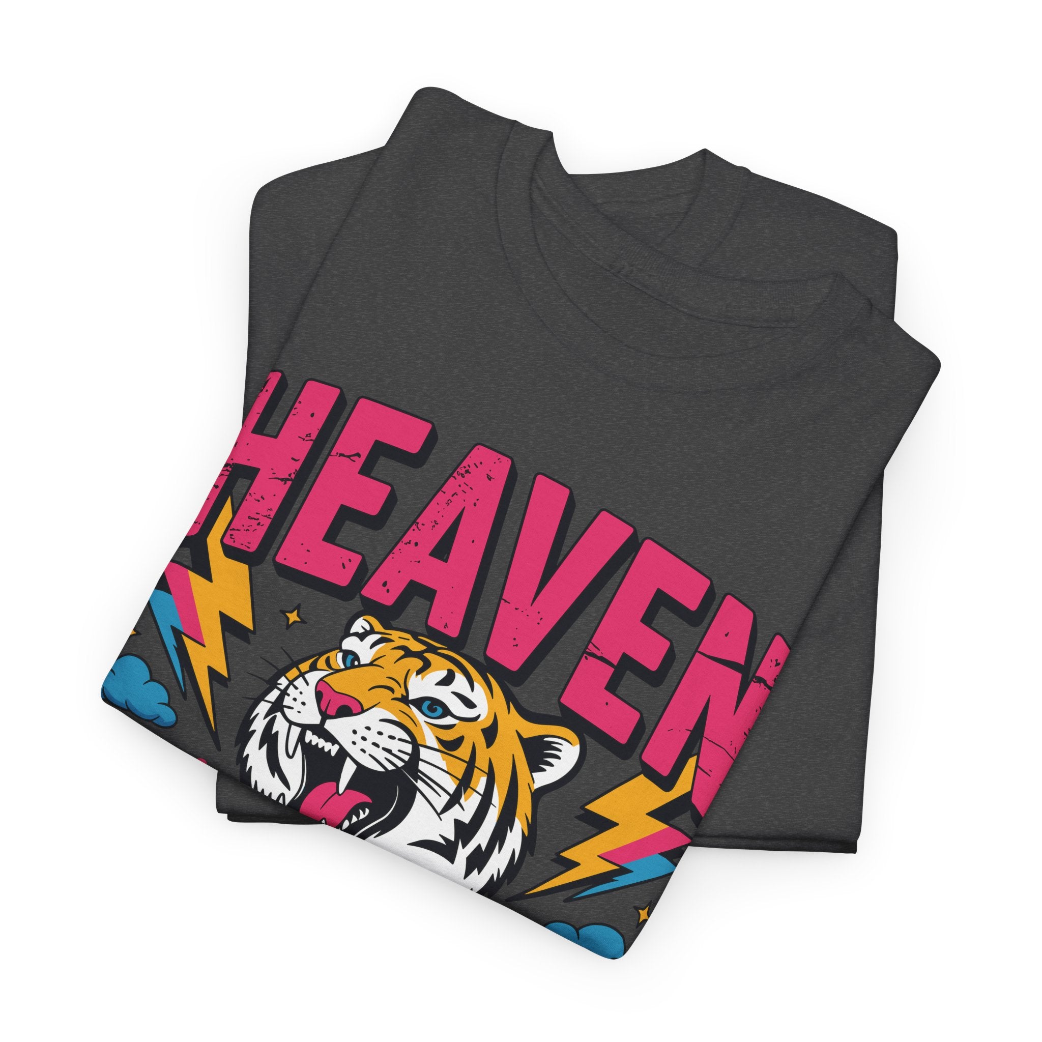 Psalm 19:1 Tiger Praise T-Shirt — Bold Christian Roaring Tiger Graphic.Unisex Cotton Tee