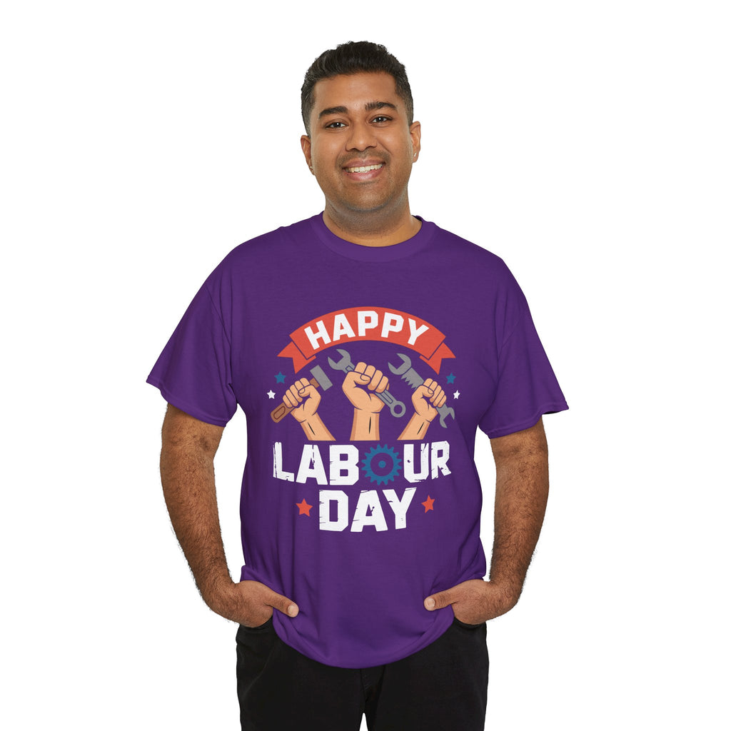 Happy US Labour Day Unisex Heavy Cotton T-Shirt