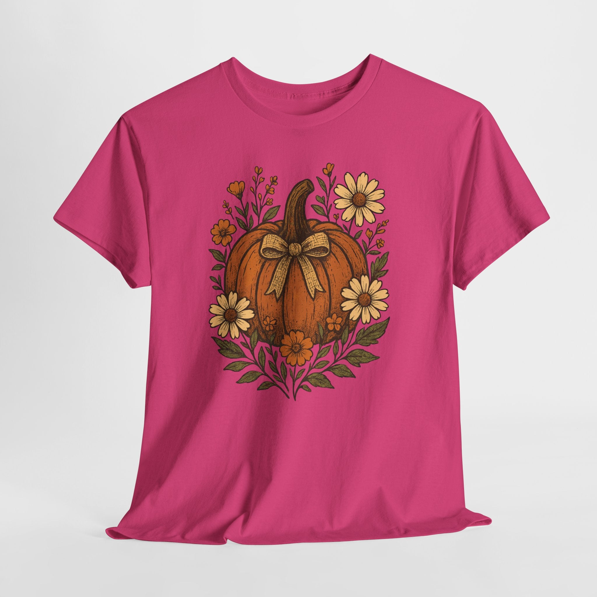 Pumpkin Daisy Unisex Cotton Tee