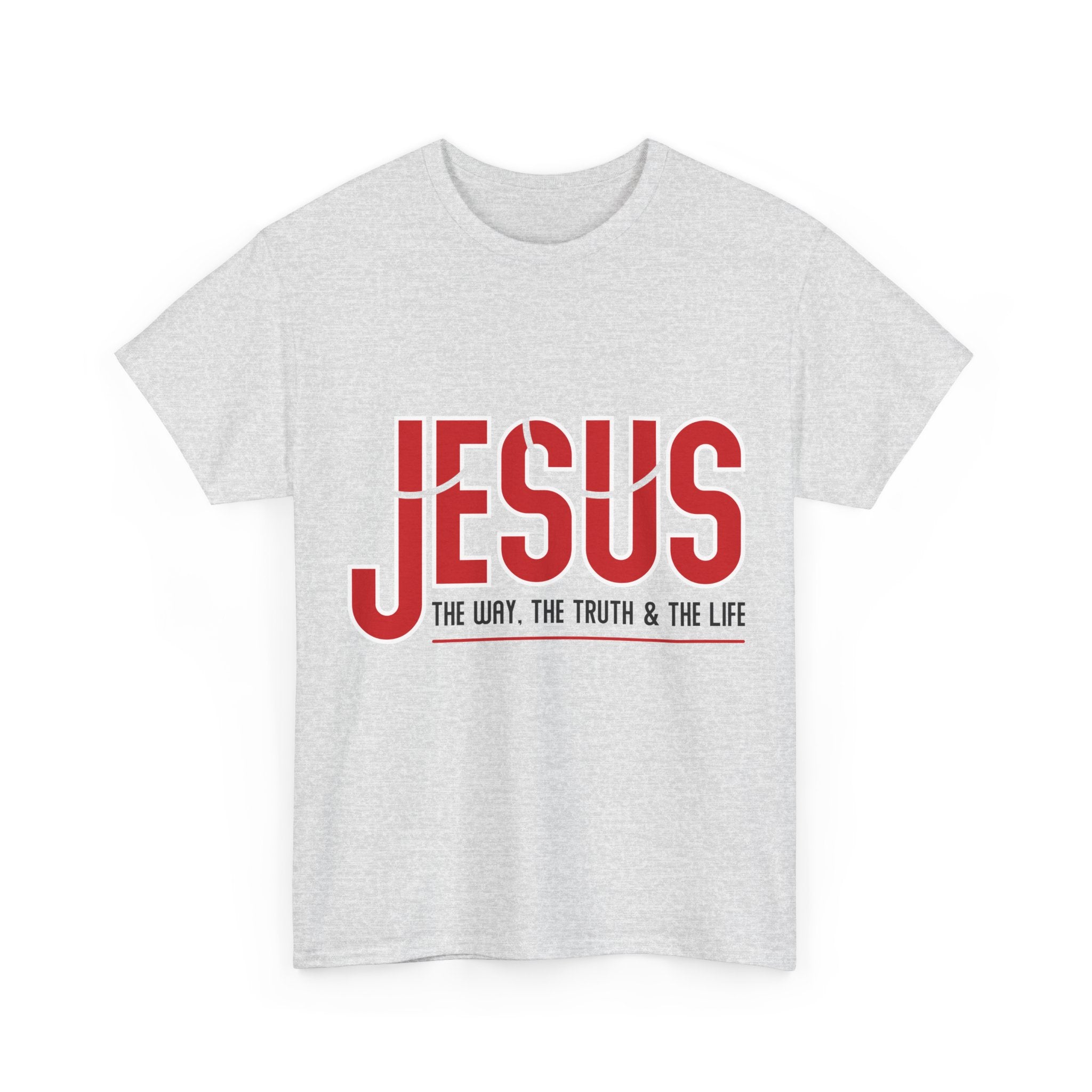 Jesus The Way The Truth & The Life T-Shirt — Bold Red Christian Unisex Cotton Tee