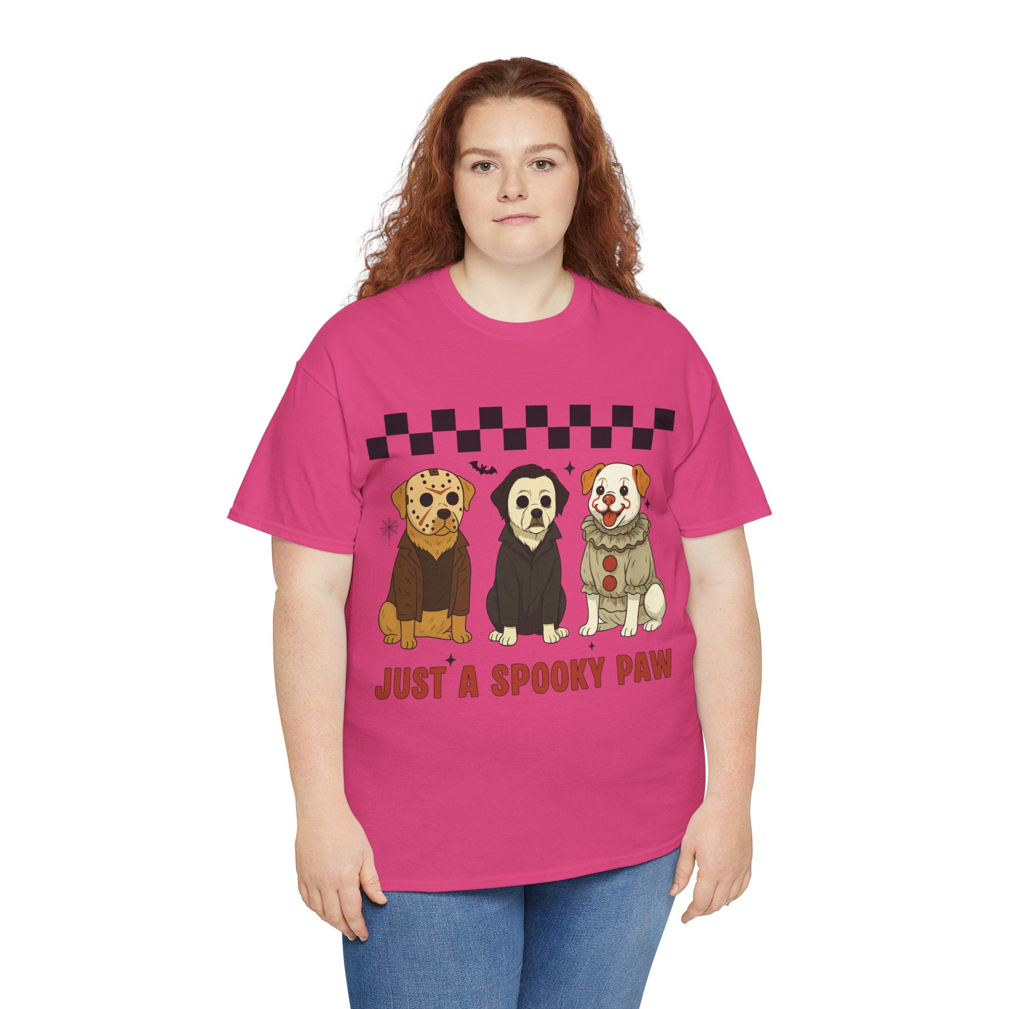 Halloween "Just A Spooky Paw" Unisex Cotton Tee