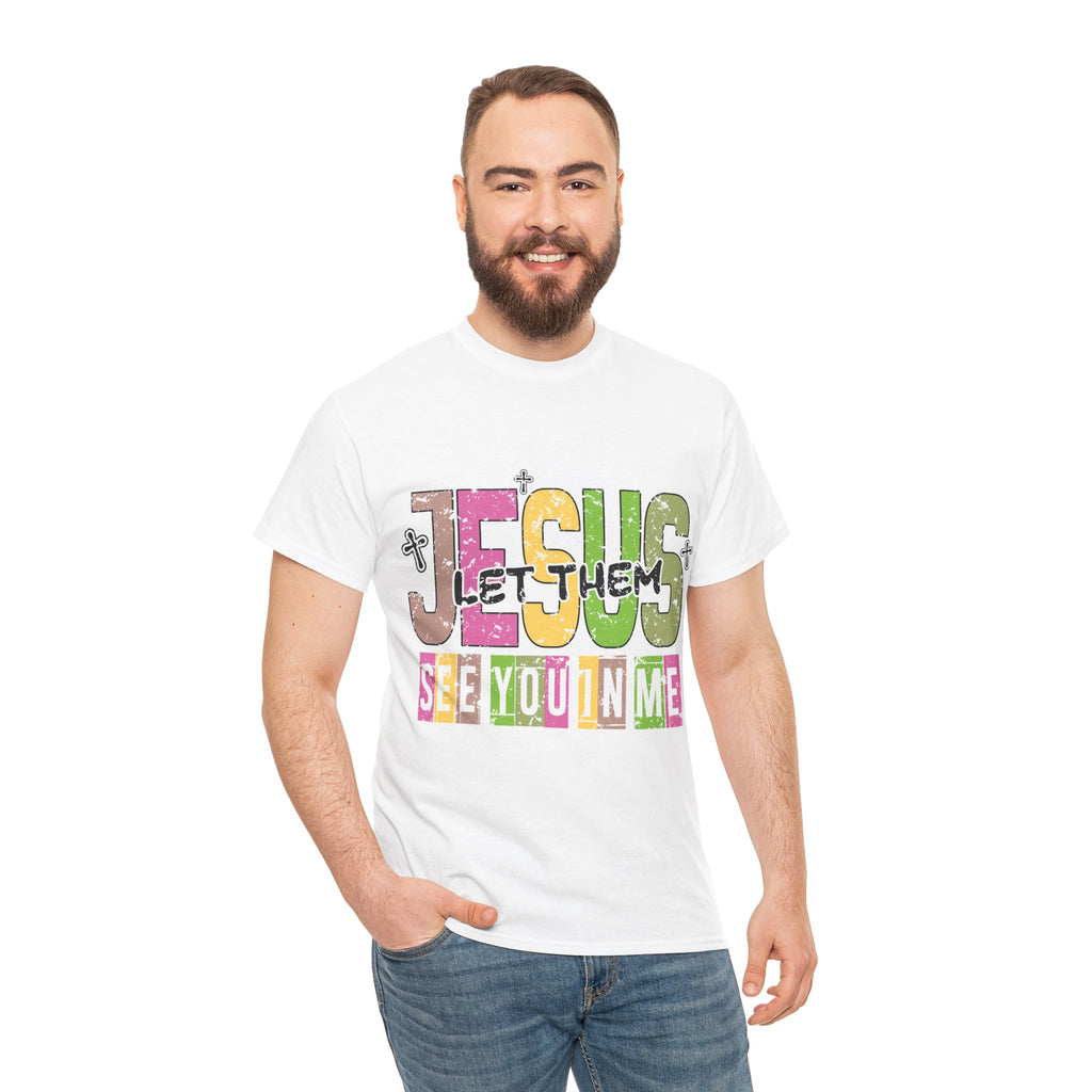 Jesus ‘See You In Me’ Distressed Pastel Unisex Cotton T-Shirt