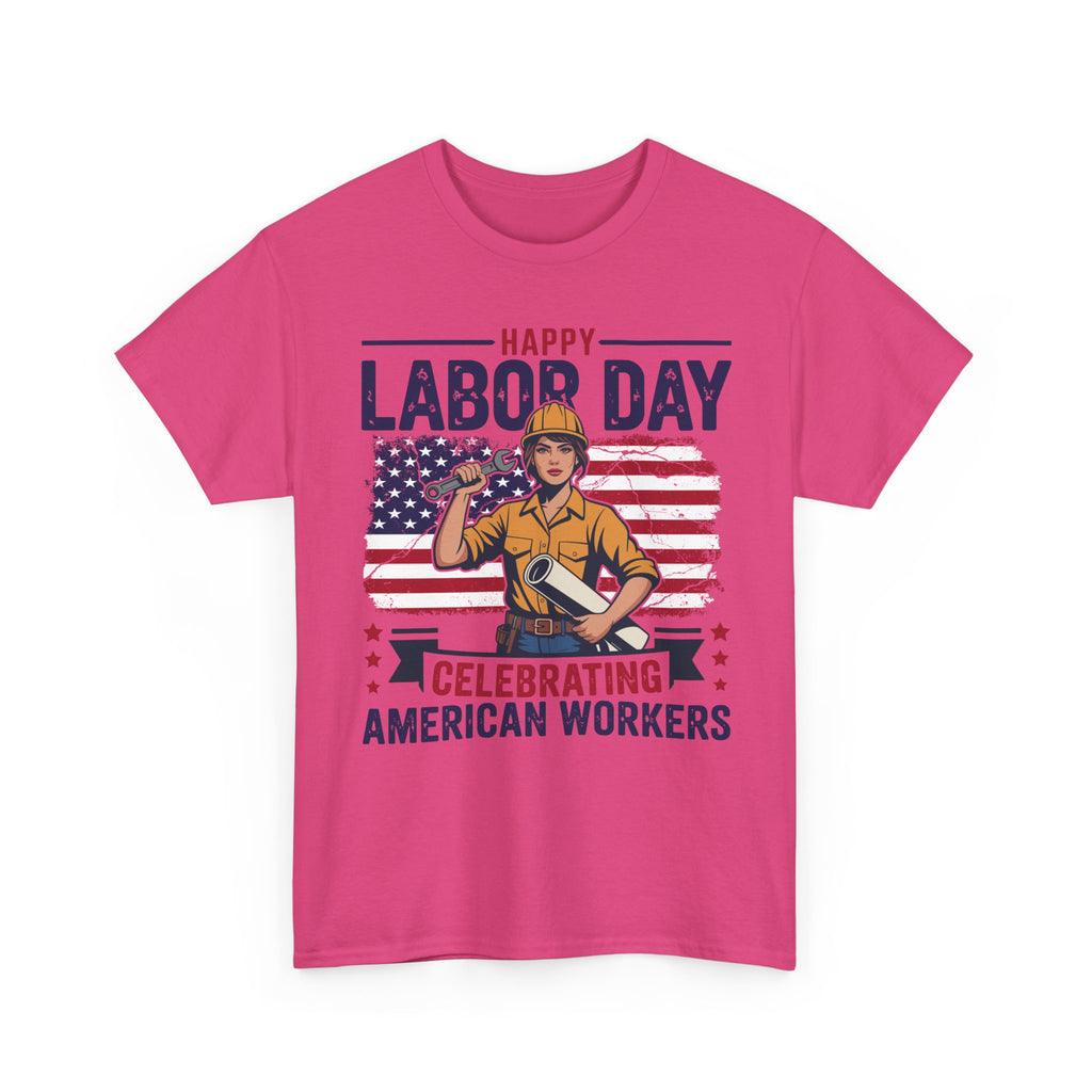 Happy US Labour Day T-Shirt - Unisex Heavy Cotton Tee