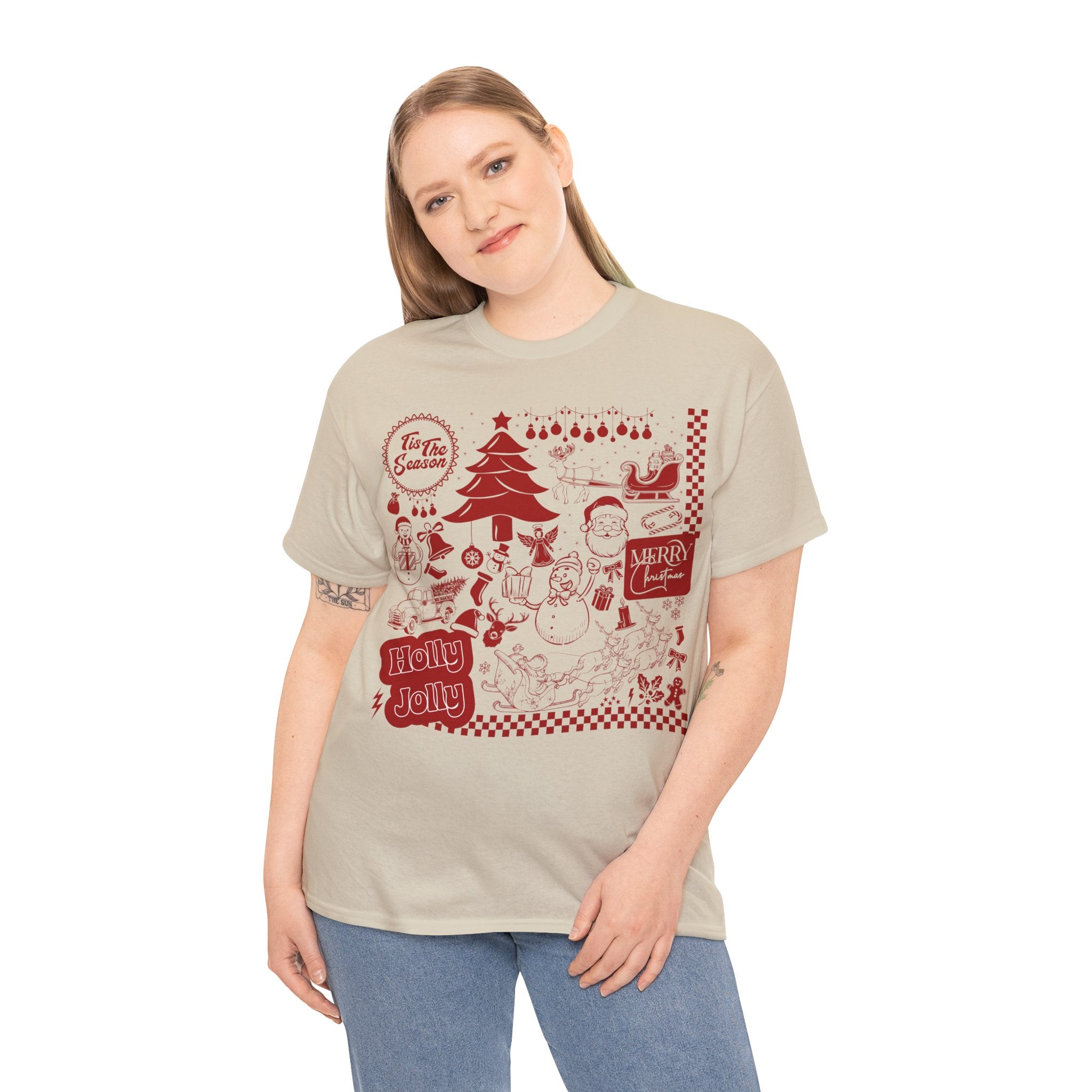Christmas Festive Unisex Cotton T-shirt