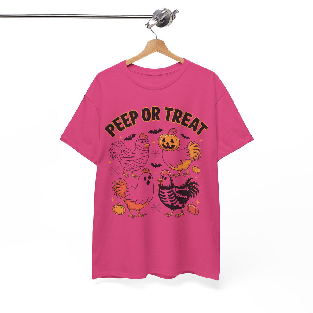 Peep or Treat Halloween Unisex Cotton Tee