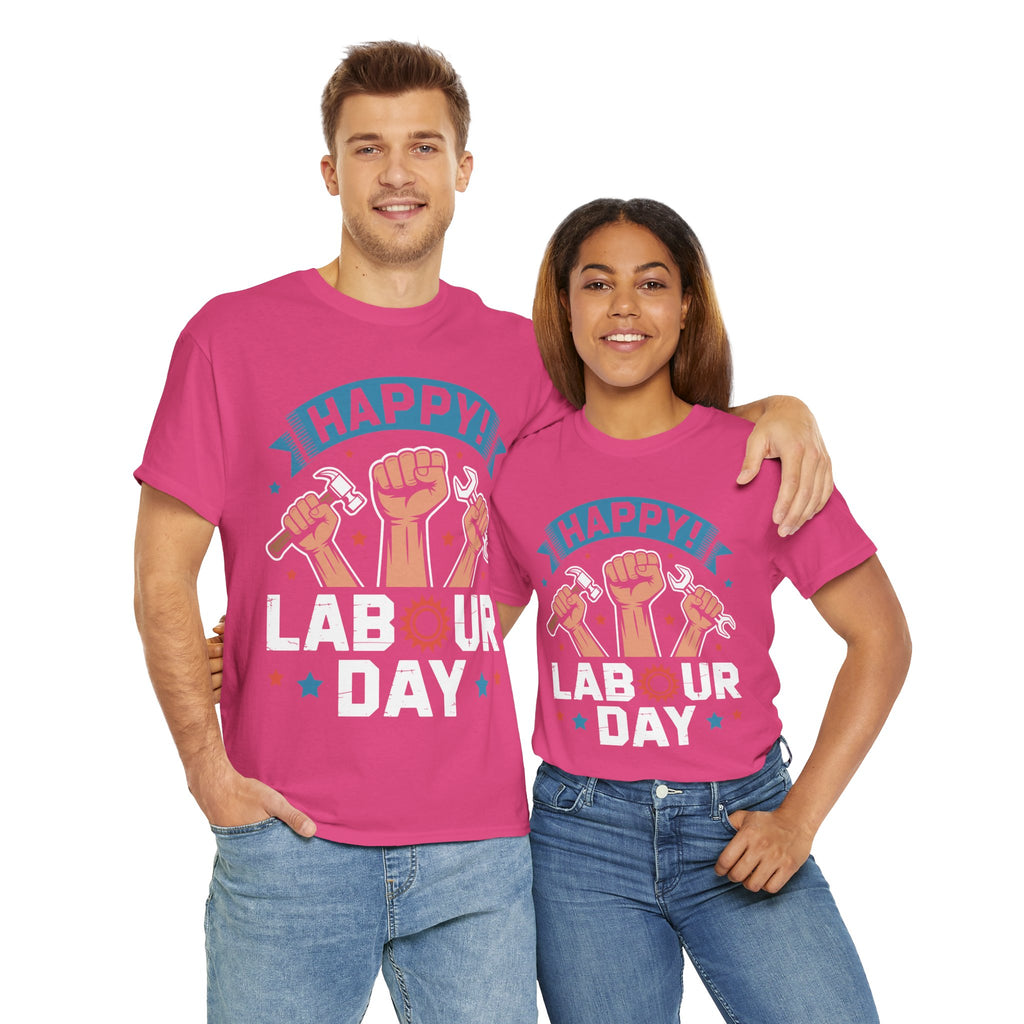 Happy US Labour Day Unisex Heavy Cotton T-Shirt