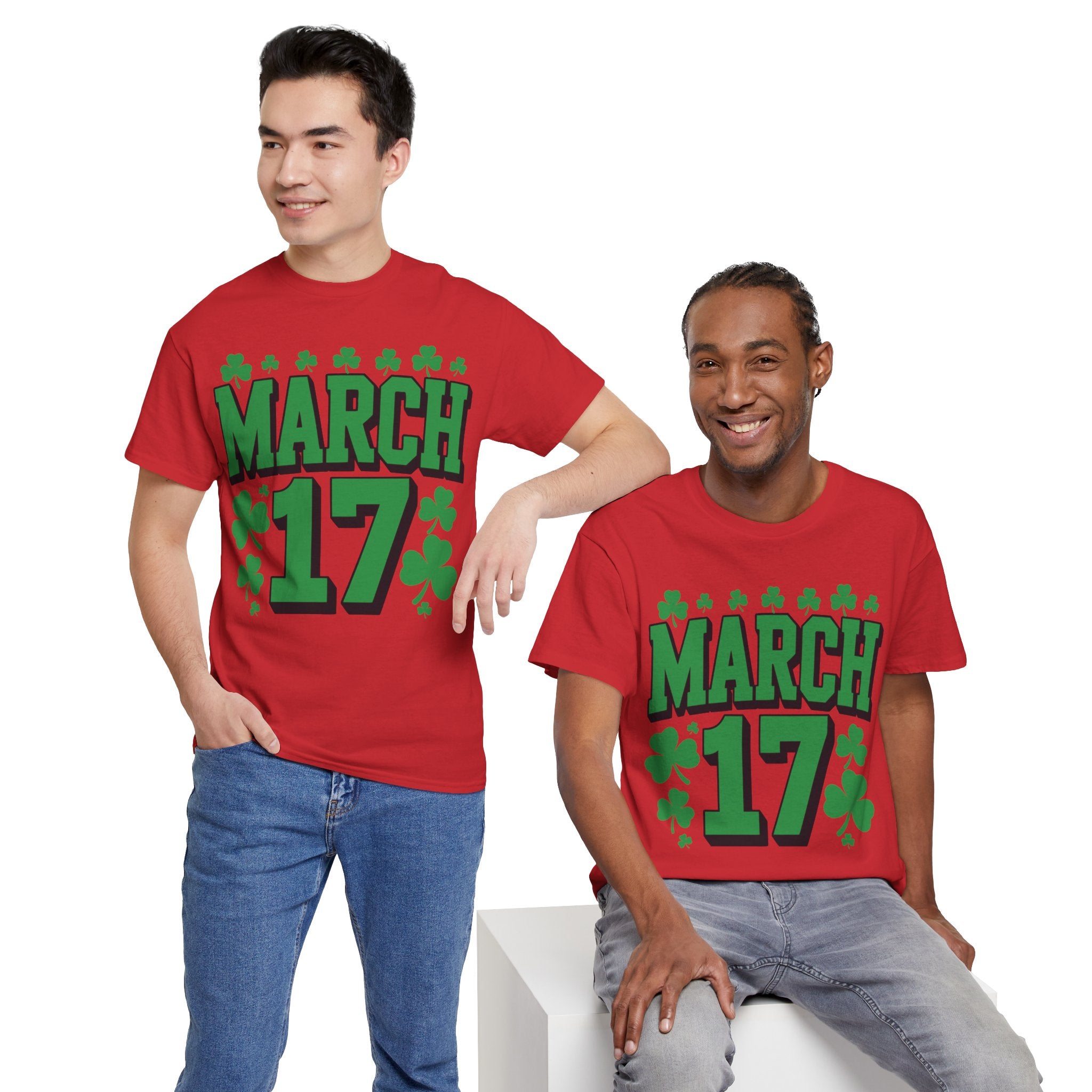 St. Patrick’s Day March 17 Shamrock Unisex Cotton T‑Shirt