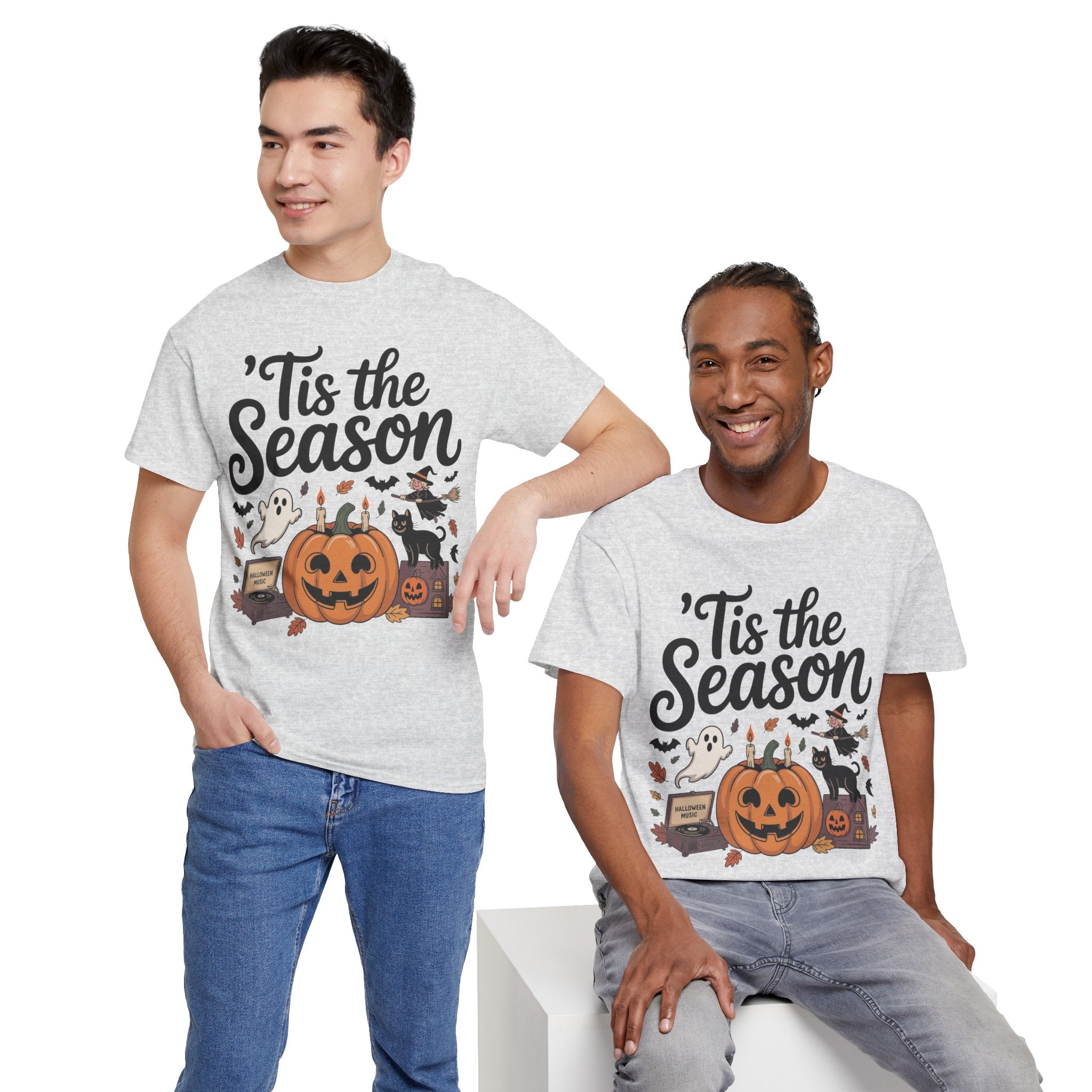 Holiday Season Unisex Cotton T-Shirt - Tis the Season Design