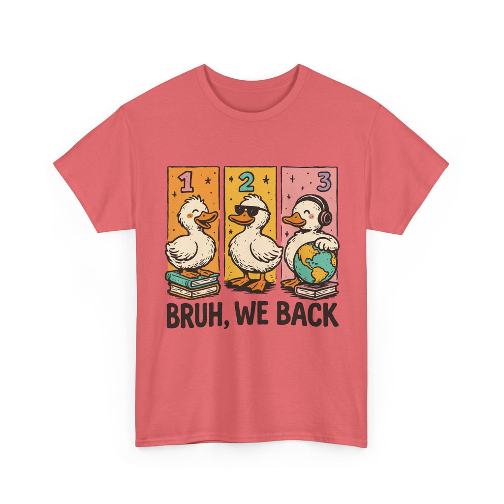 "BRUH WE BACK" Funny Animal Graphic Tee,