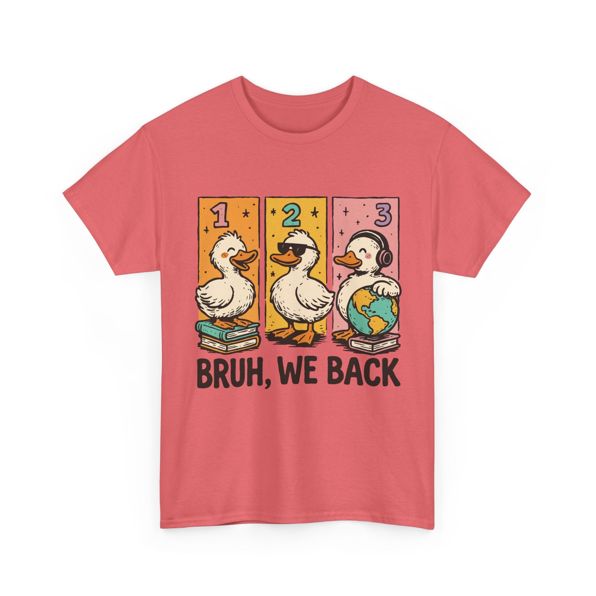 "BRUH WE BACK" Funny Animal Graphic Tee,