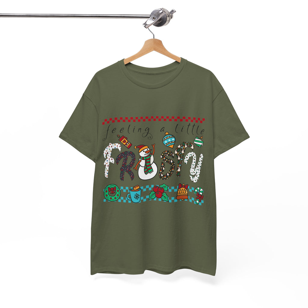 Christmas Frosty Unisex Cotton Tee