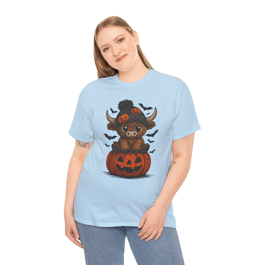 Halloween Cow Unisex Cotton Tshirt