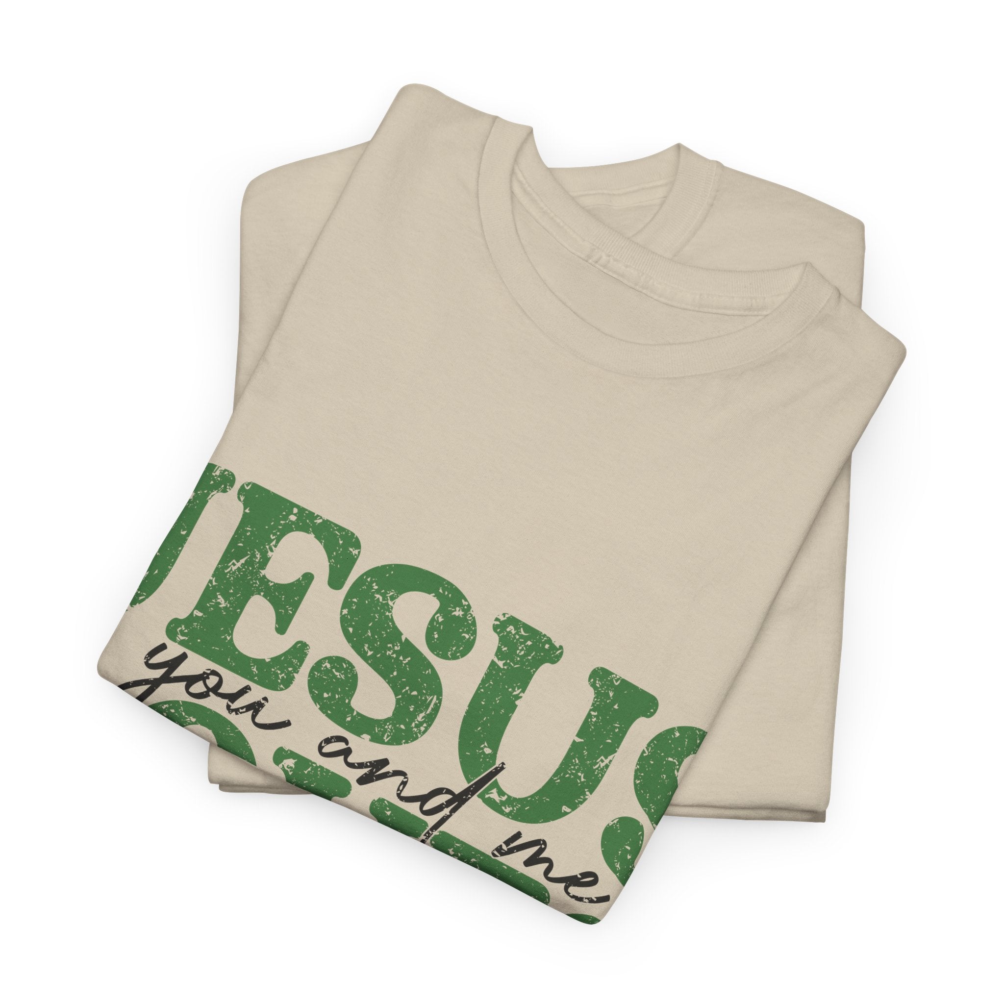 Jesus Loves Vintage Tee — Green Retro Christian Unisex Cotton T-Shirt