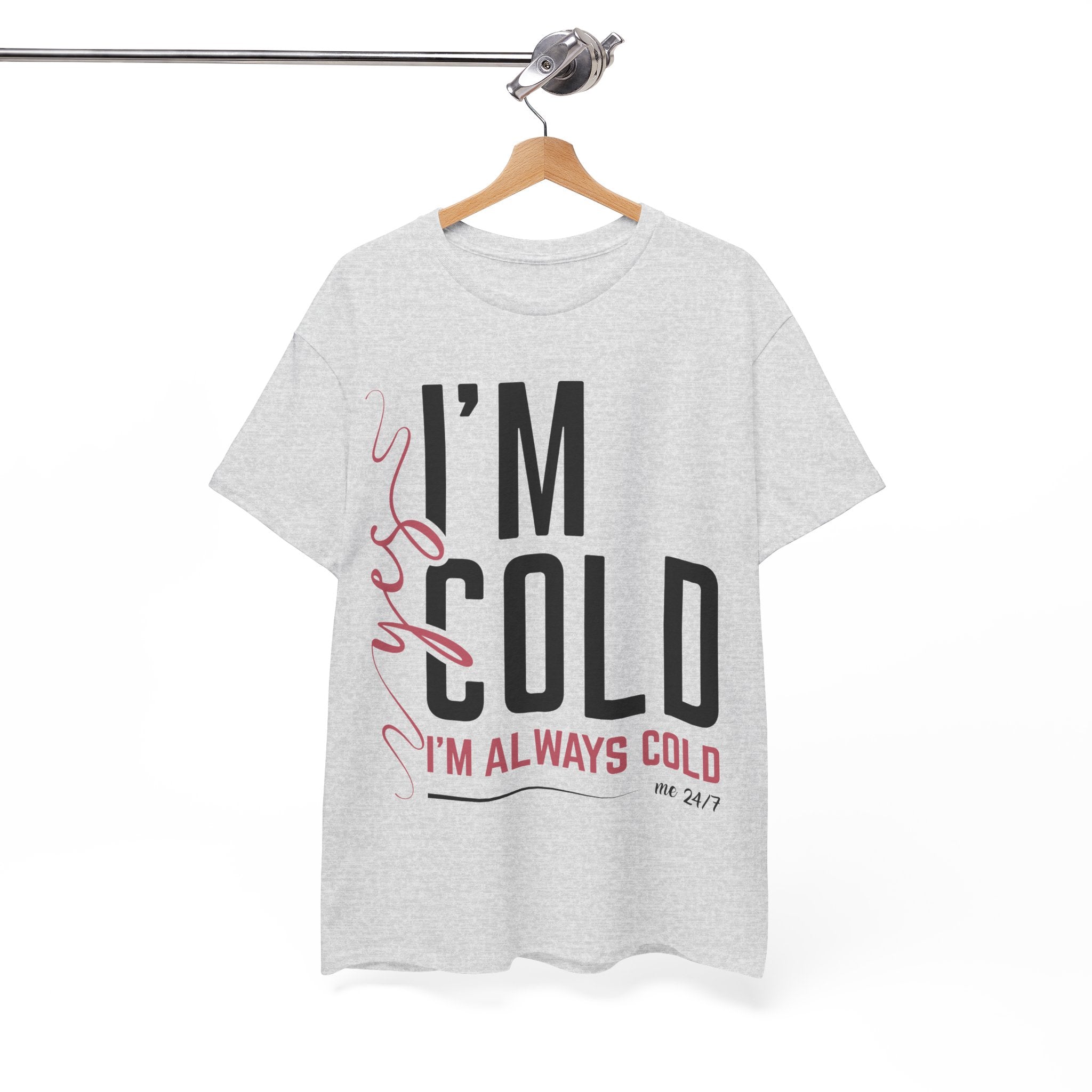 Pink Script Minimalist Unisex Cotton Tee