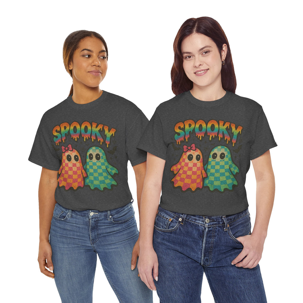 Spooky Pastel Ghosts Unisex Cotton Tee