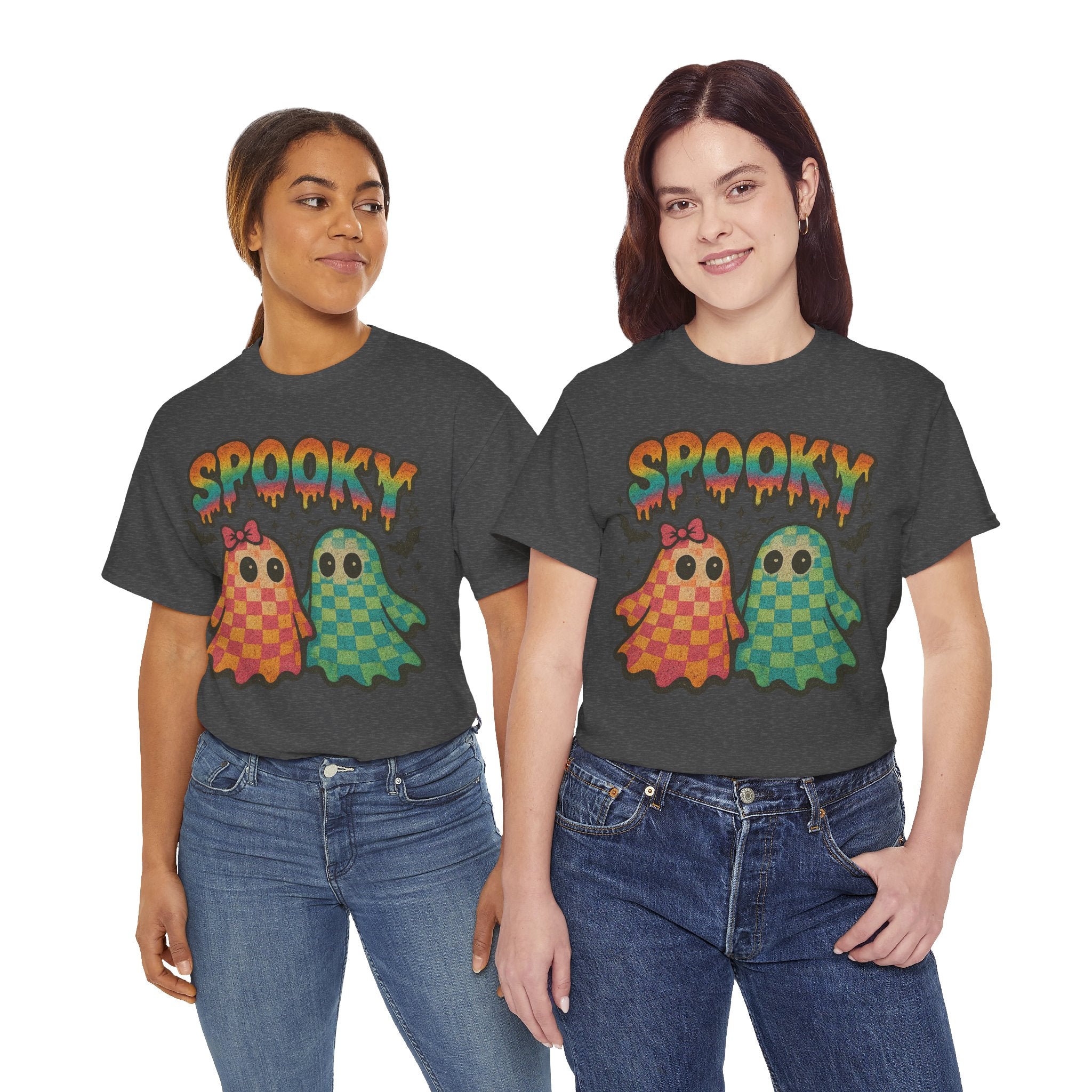 Spooky Pastel Ghosts Unisex Cotton Tee