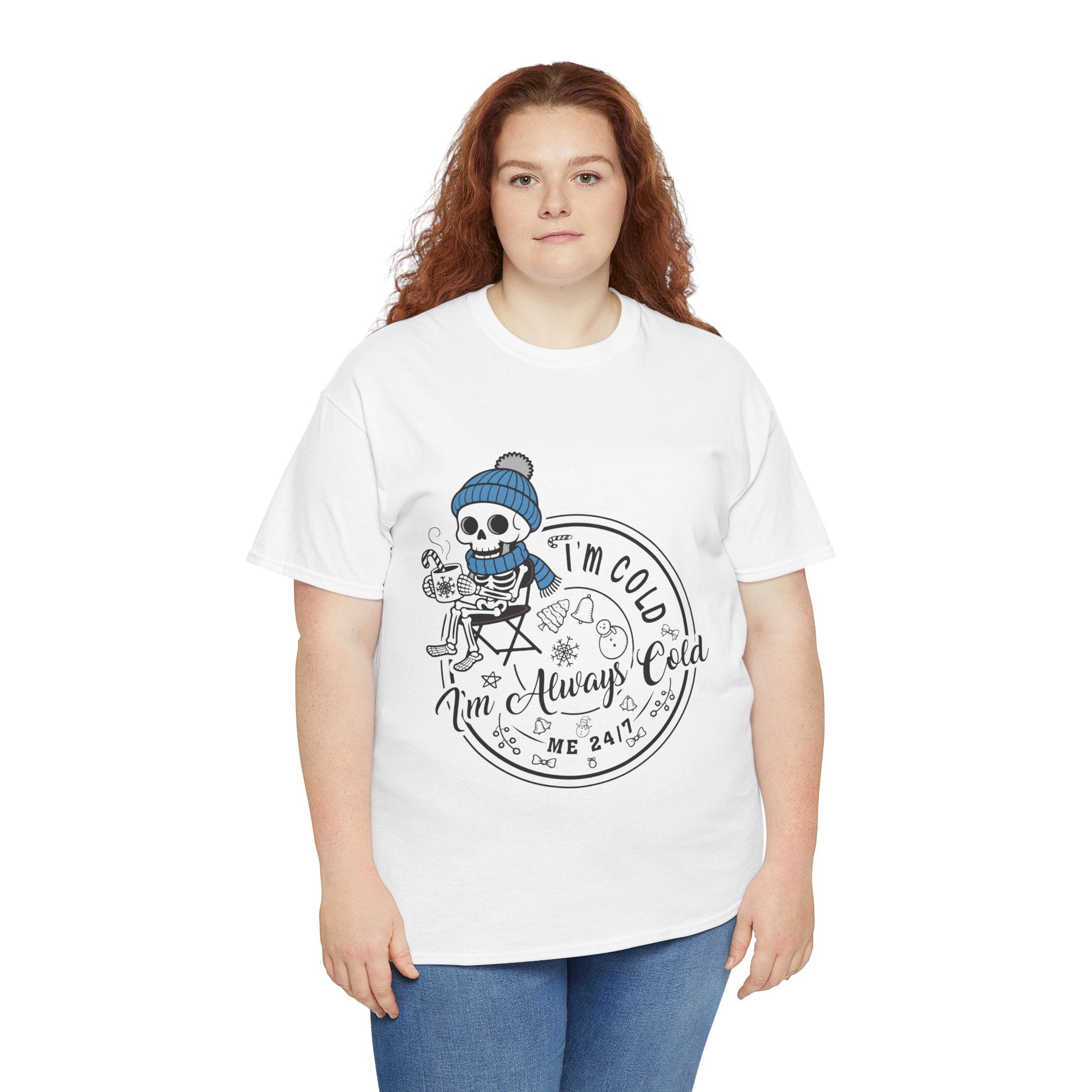 Cozy Skeleton Unisex Cotton Tee