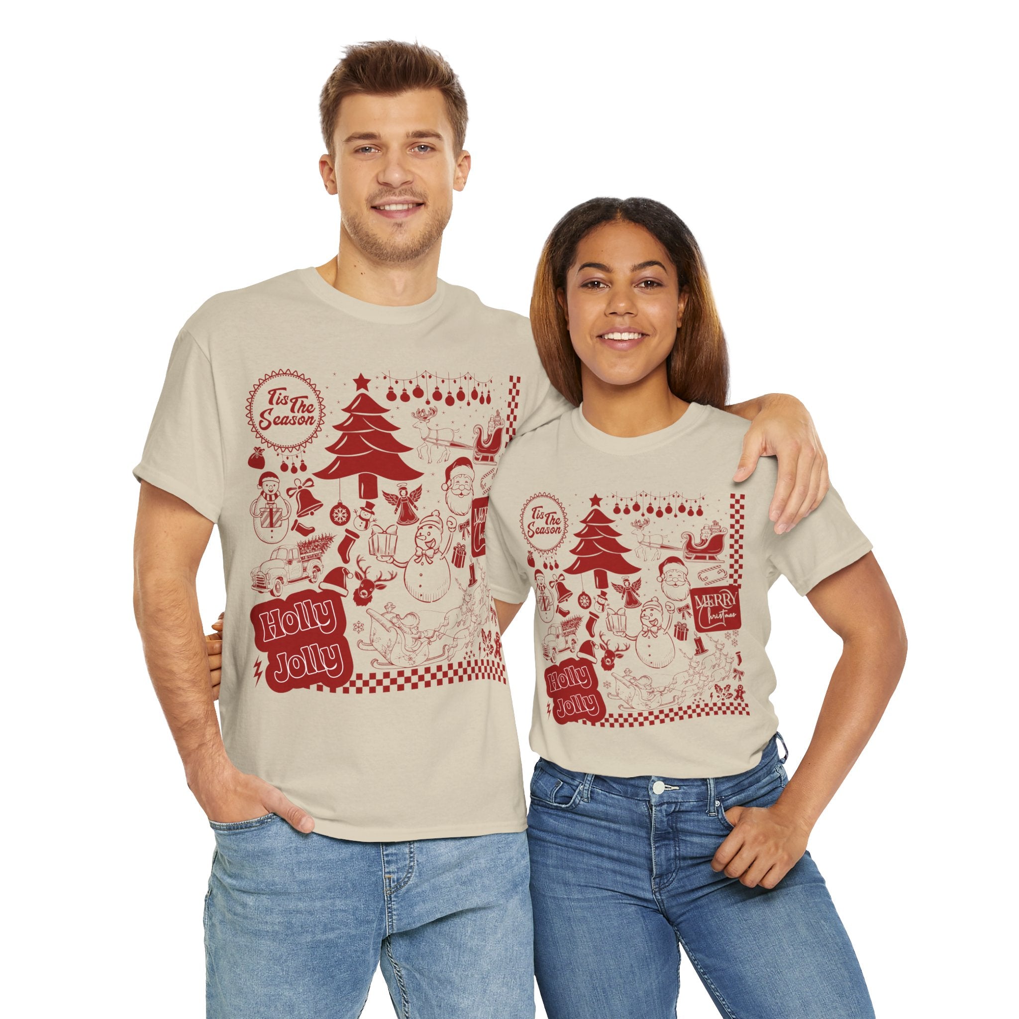 Christmas Festive Unisex Cotton T-shirt