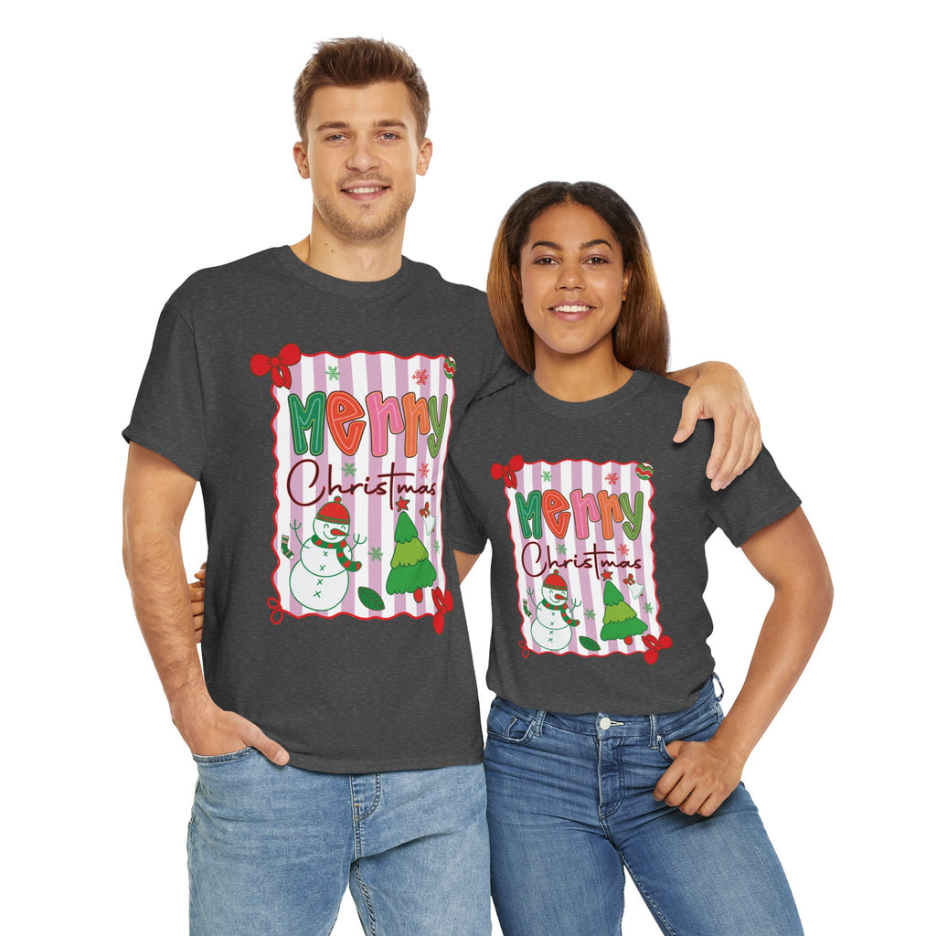 Christmas Snowman Unisex Cotton Tee