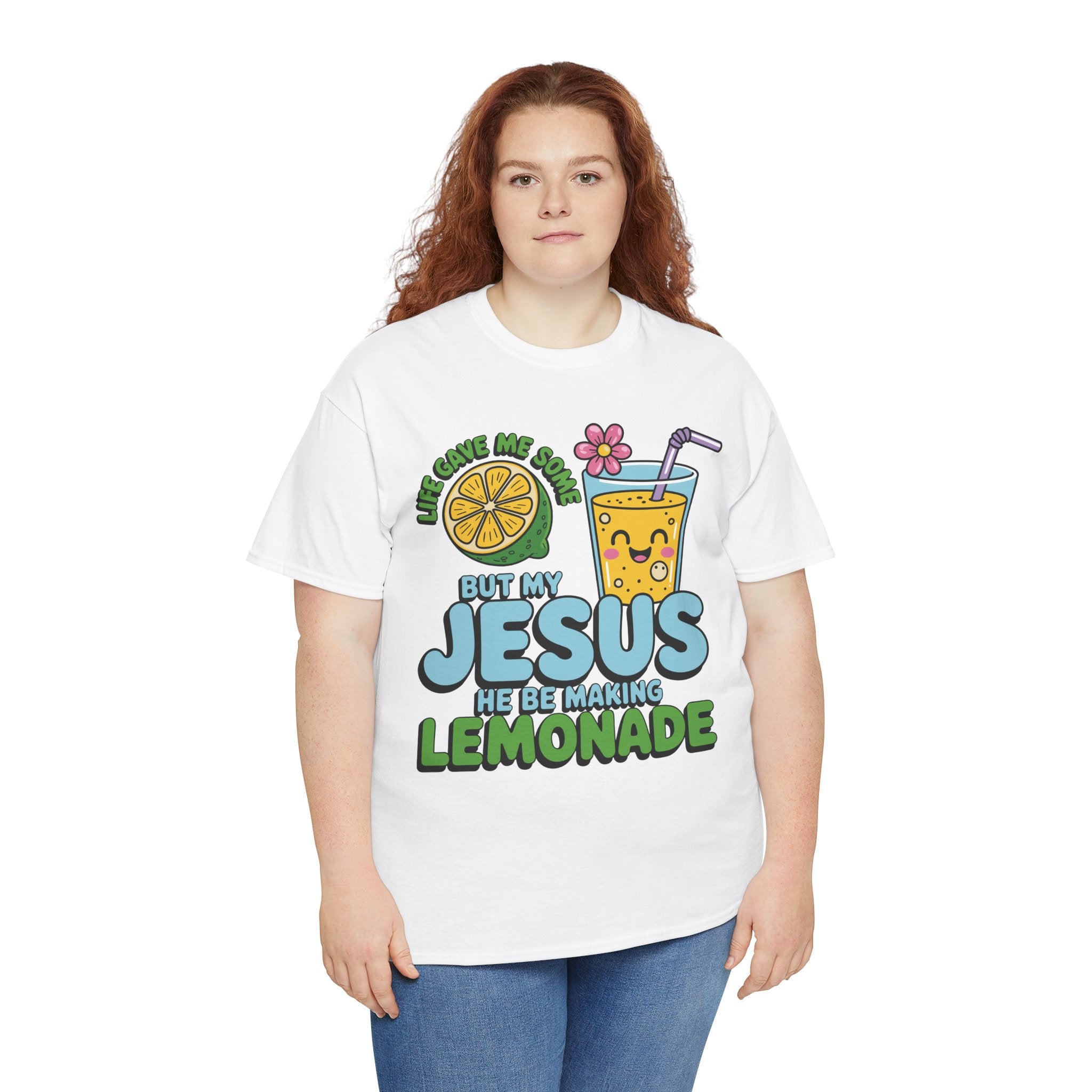 Christian Lemonade T‑Shirt — "Life Gave Me Some Lemons, My Jesus Makes Lemonade"Unisex Cotton Tee