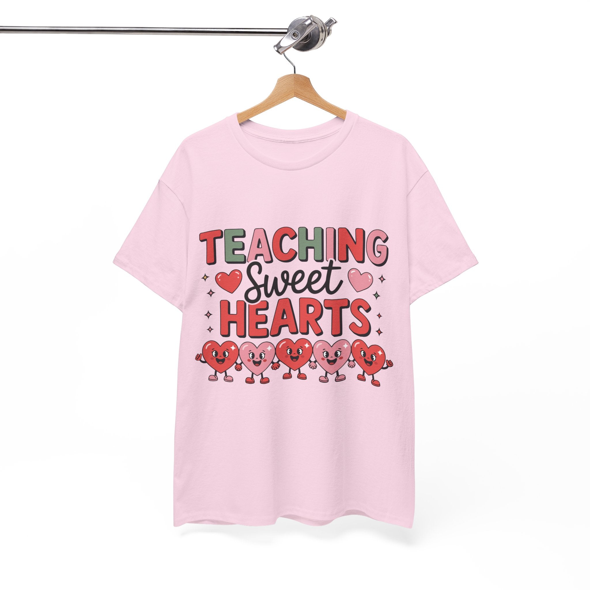 Teaching Sweet Hearts Valentine Teacher Unisex Cotton T-Shirt