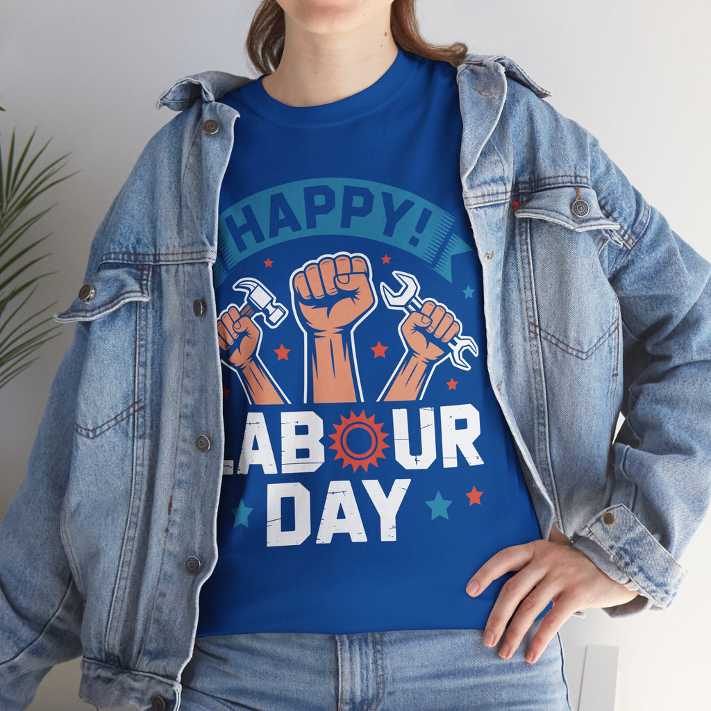 Happy US Labour Day Unisex Heavy Cotton T-Shirt