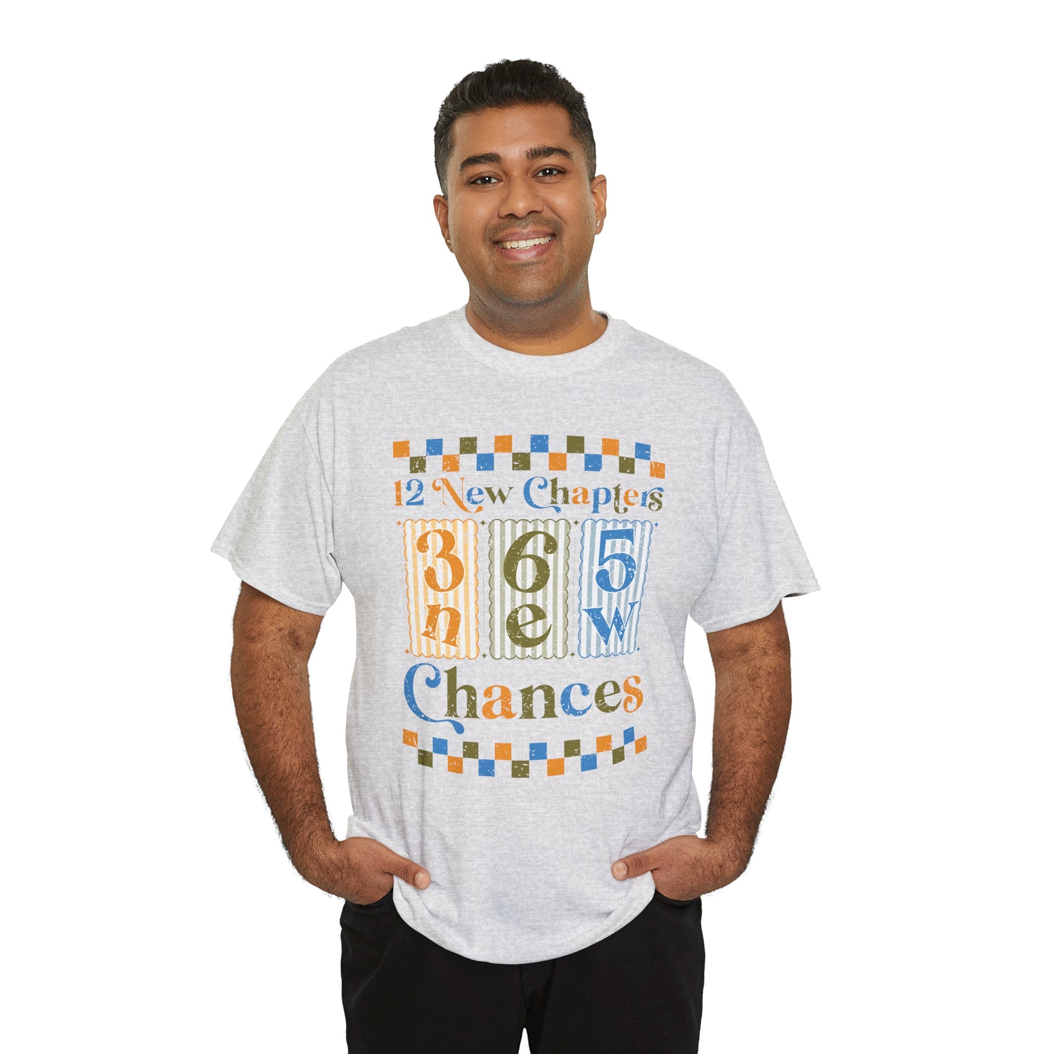 12 New Chapters 365 New Chances Vintage Tee — Fresh Start Inspirational Unisex Cotton Tee