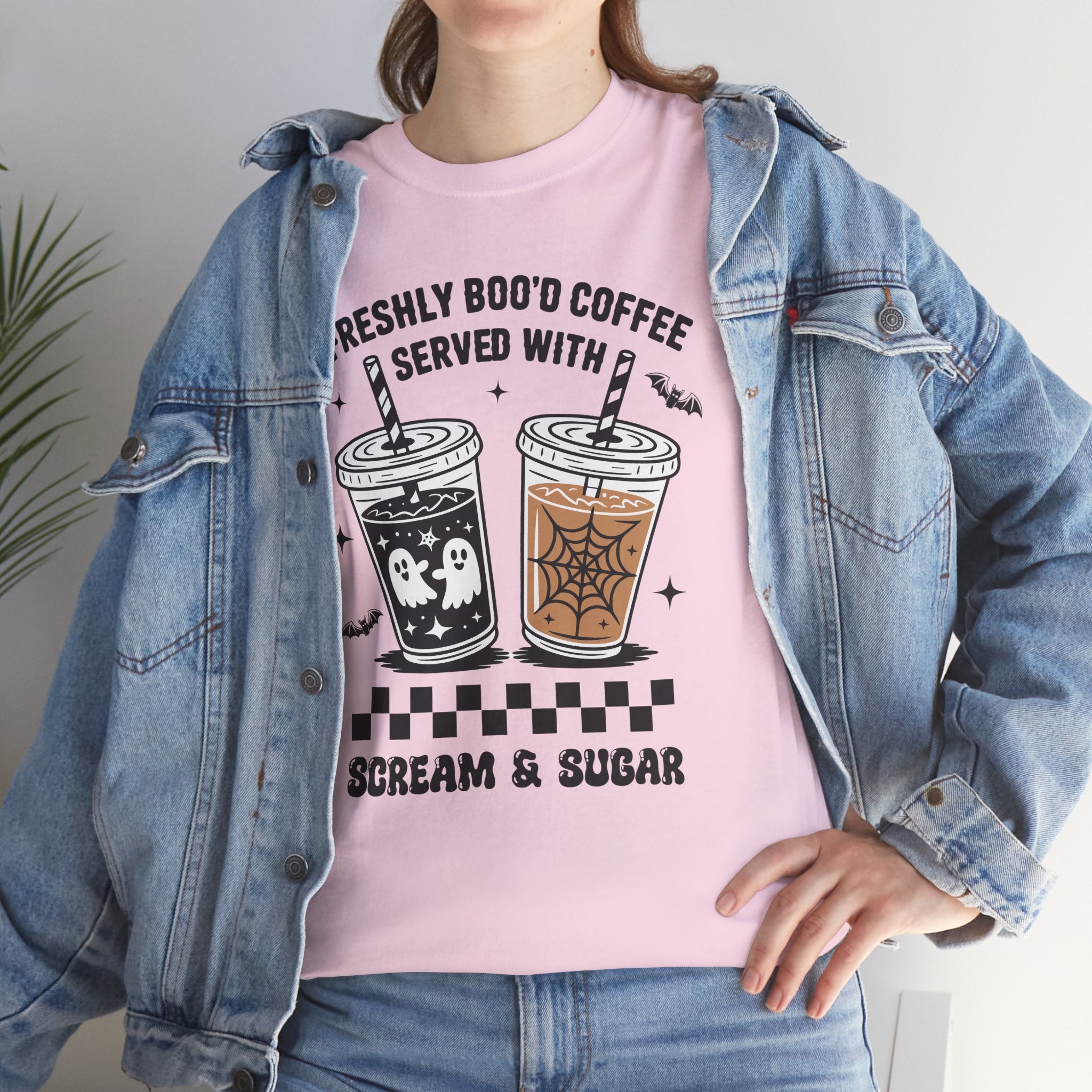 Halloween Iced Coffee Unisex Cotton Tee