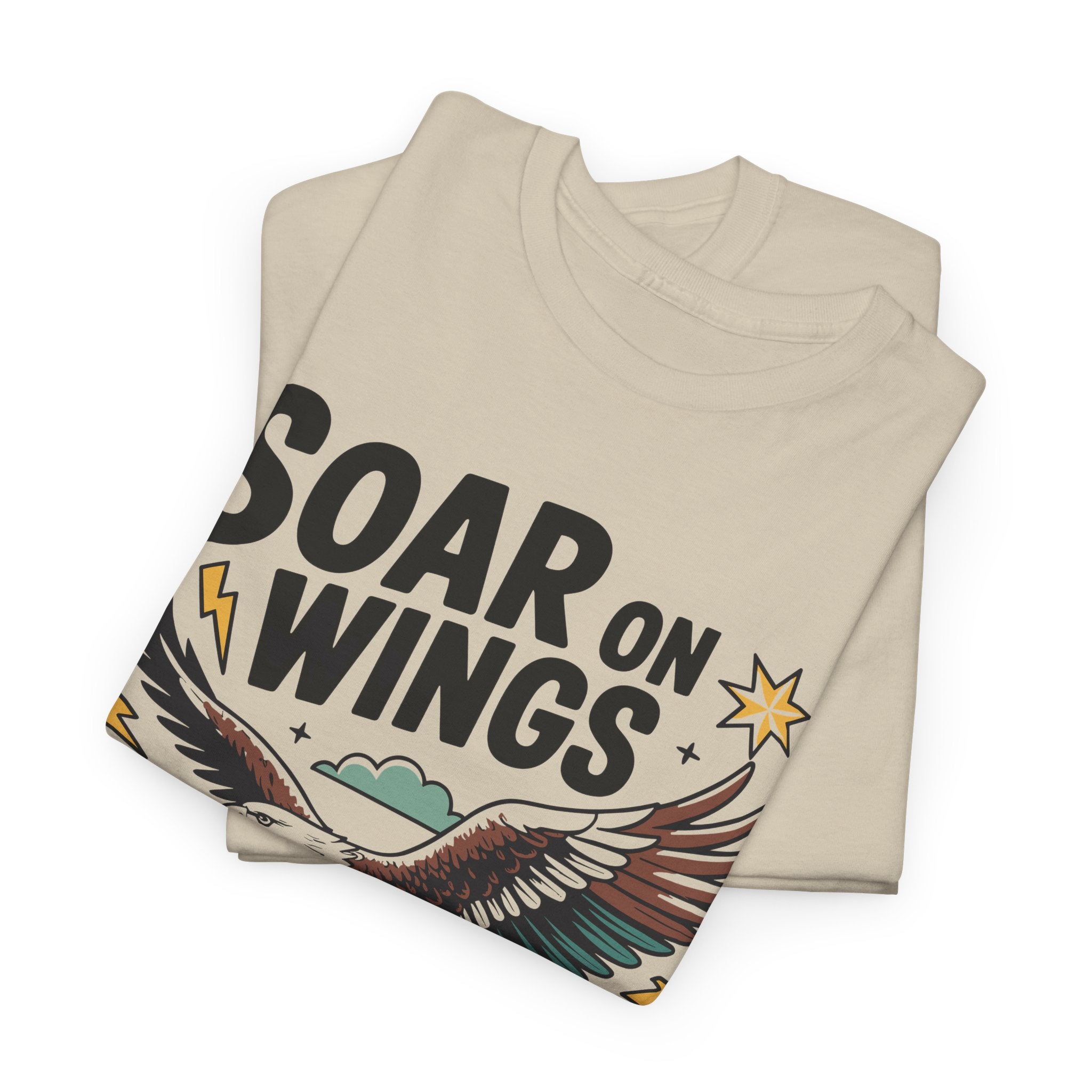 Isaiah 40:31 "Soar on Wings" Eagle Unisex Cotton T-Shirt