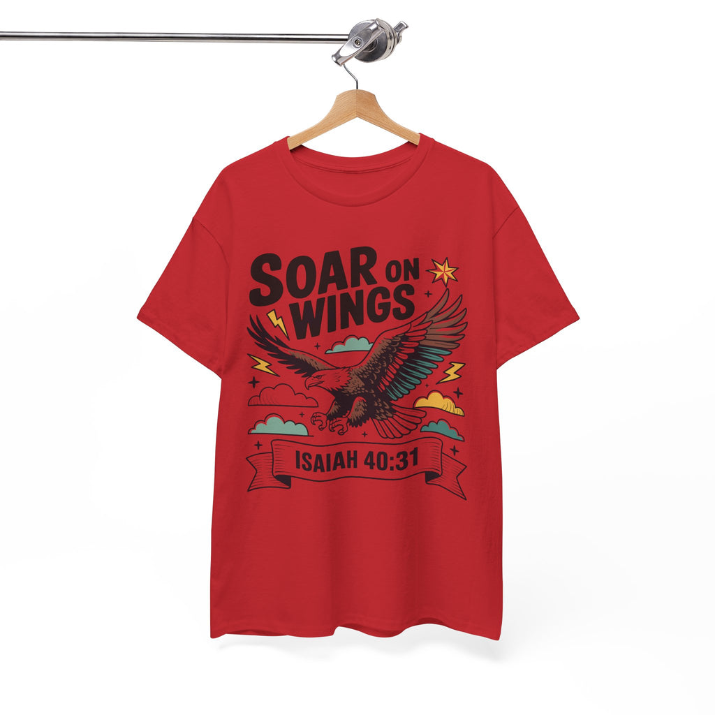 Isaiah 40:31 "Soar on Wings" Eagle Unisex Cotton T-Shirt