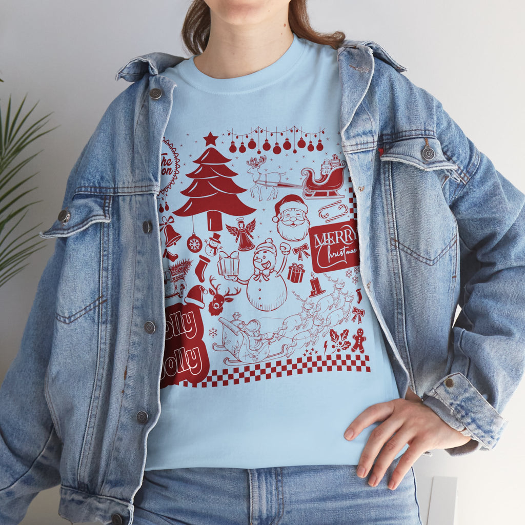 Christmas Festive Unisex Cotton T-shirt