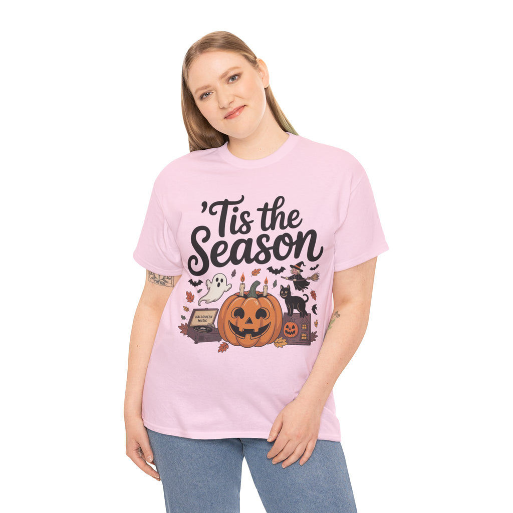 Holiday Season Unisex Cotton T-Shirt - Tis the Season Design