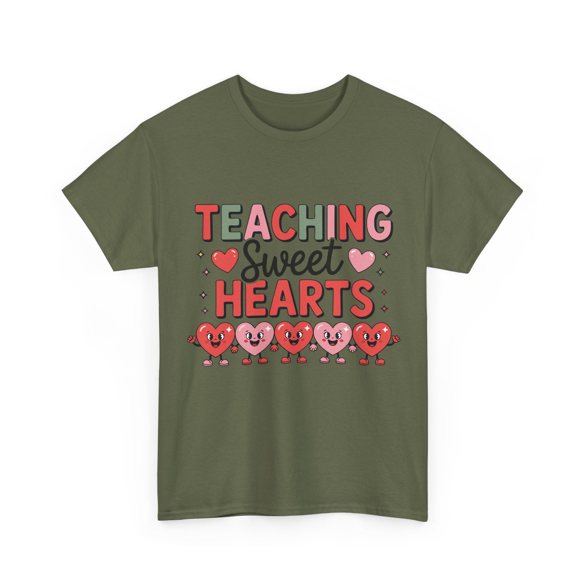 Teaching Sweet Hearts Valentine Teacher Unisex Cotton T-Shirt