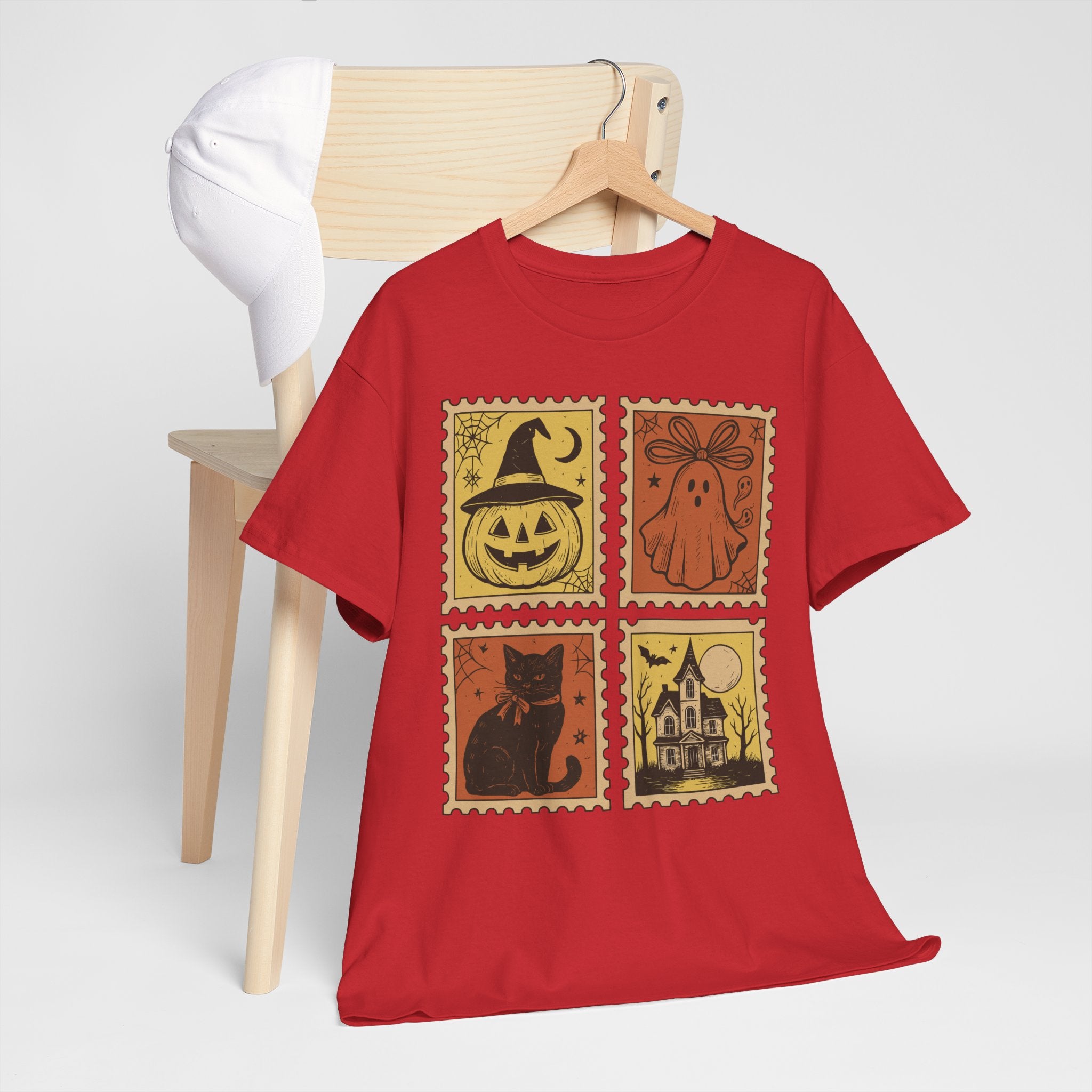 Halloween Stamp Collection Unisex Cotton Tee