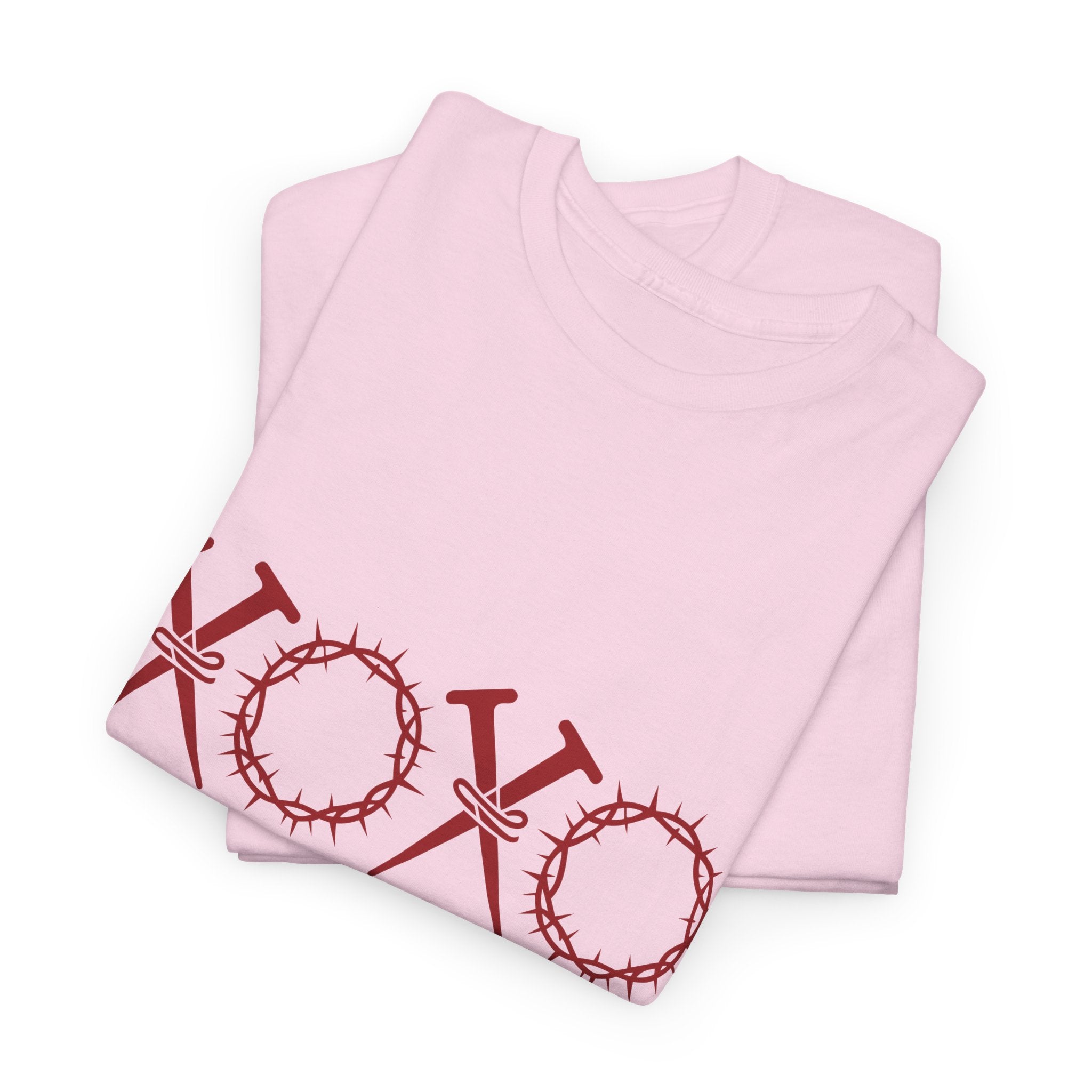 Christian Valentine Tee — “XOXO” Nails & Thorn Crowns, “The Original Love Letters”... Unisex Cotton Tee