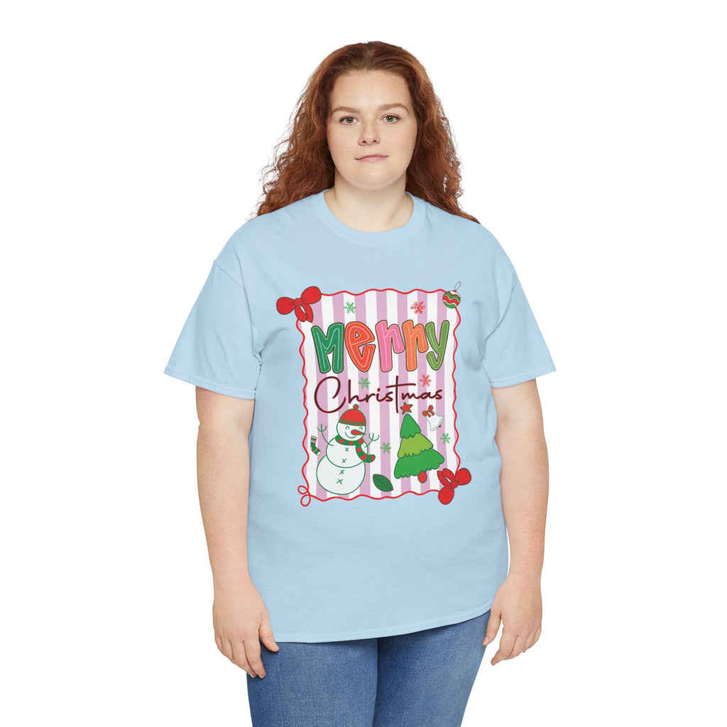 Christmas Snowman Unisex Cotton Tee