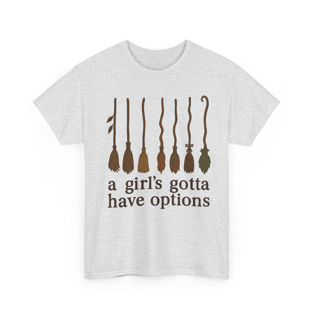 Witch Brooms Options Unisex Cotton Tee