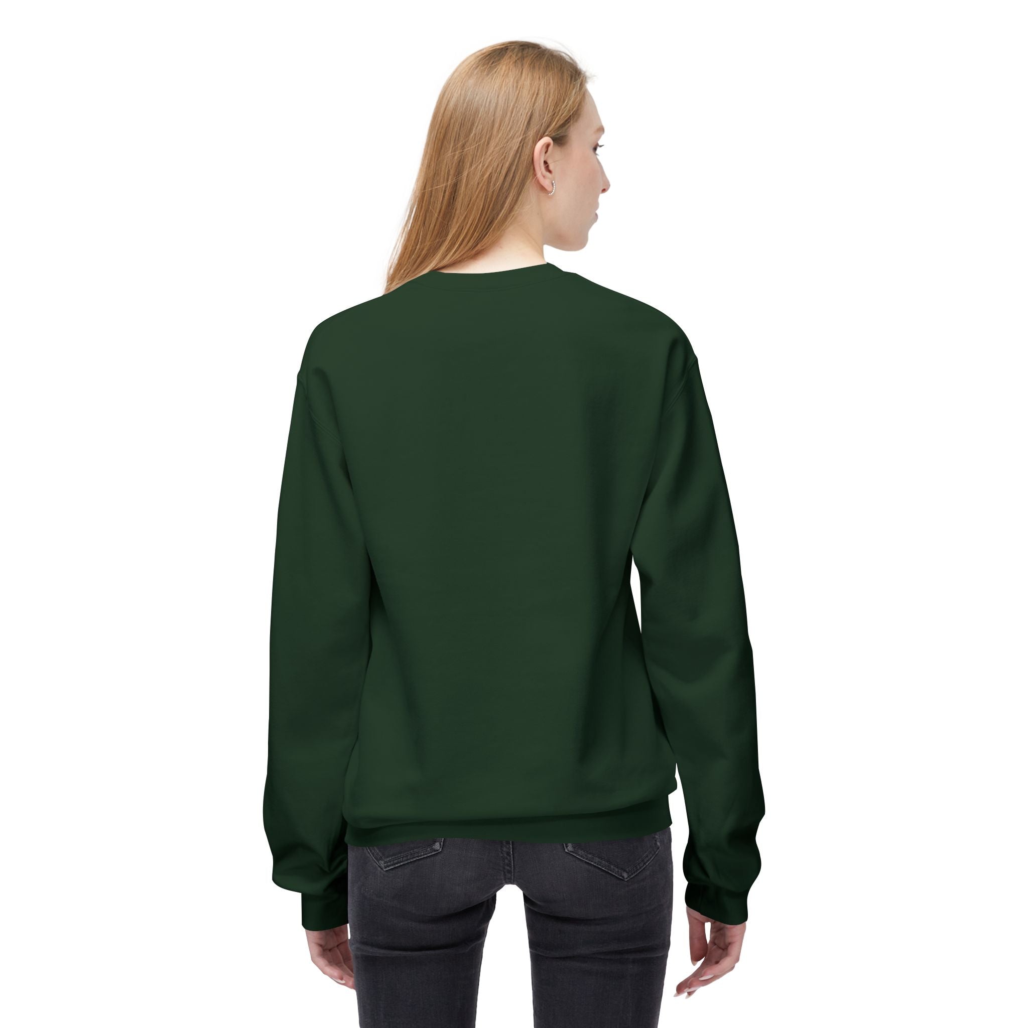 Cute Goose Drinking Fleece Crewneck Sweatshirt- Unisex
