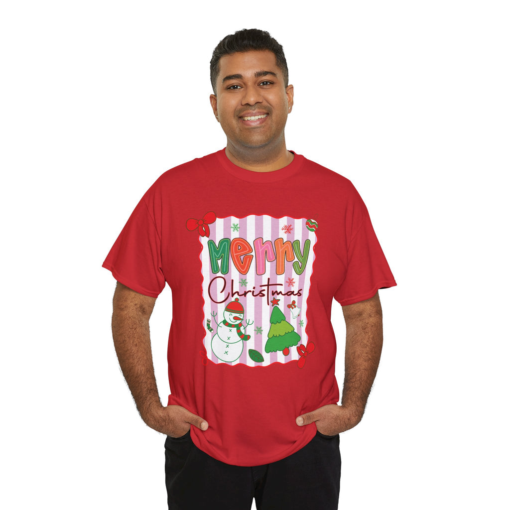 Christmas Snowman Unisex Cotton Tee