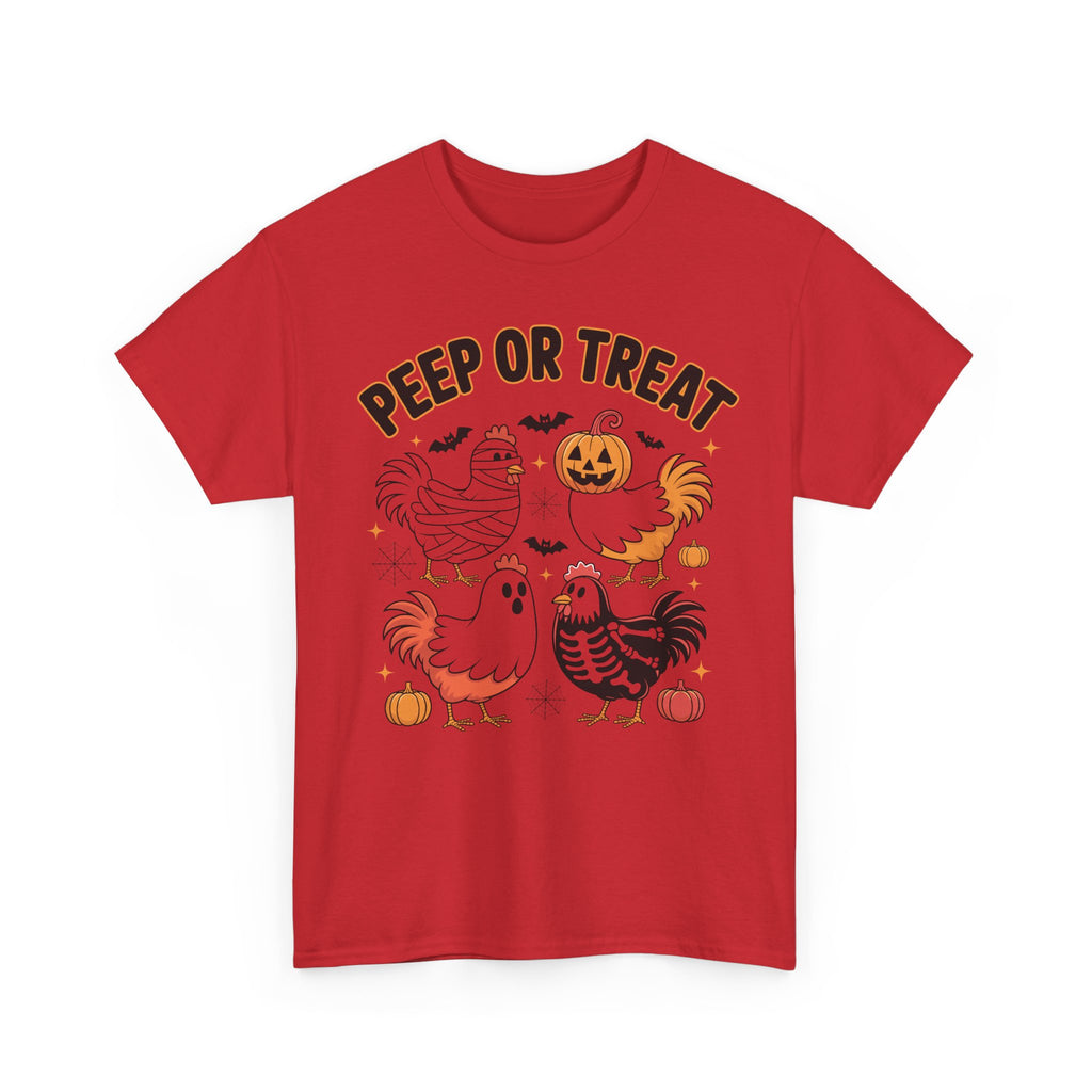Peep or Treat Halloween Unisex Cotton Tee
