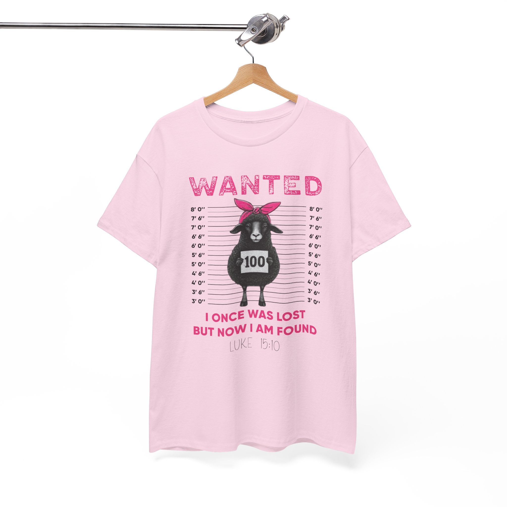 WANTED Black Sheep 'I Once Was Lost But Now I Am Found' Unisex Cotton T-Shirt