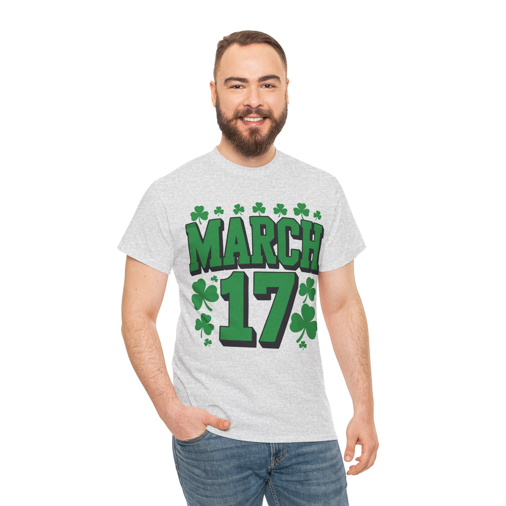 St. Patrick’s Day March 17 Shamrock Unisex Cotton T‑Shirt