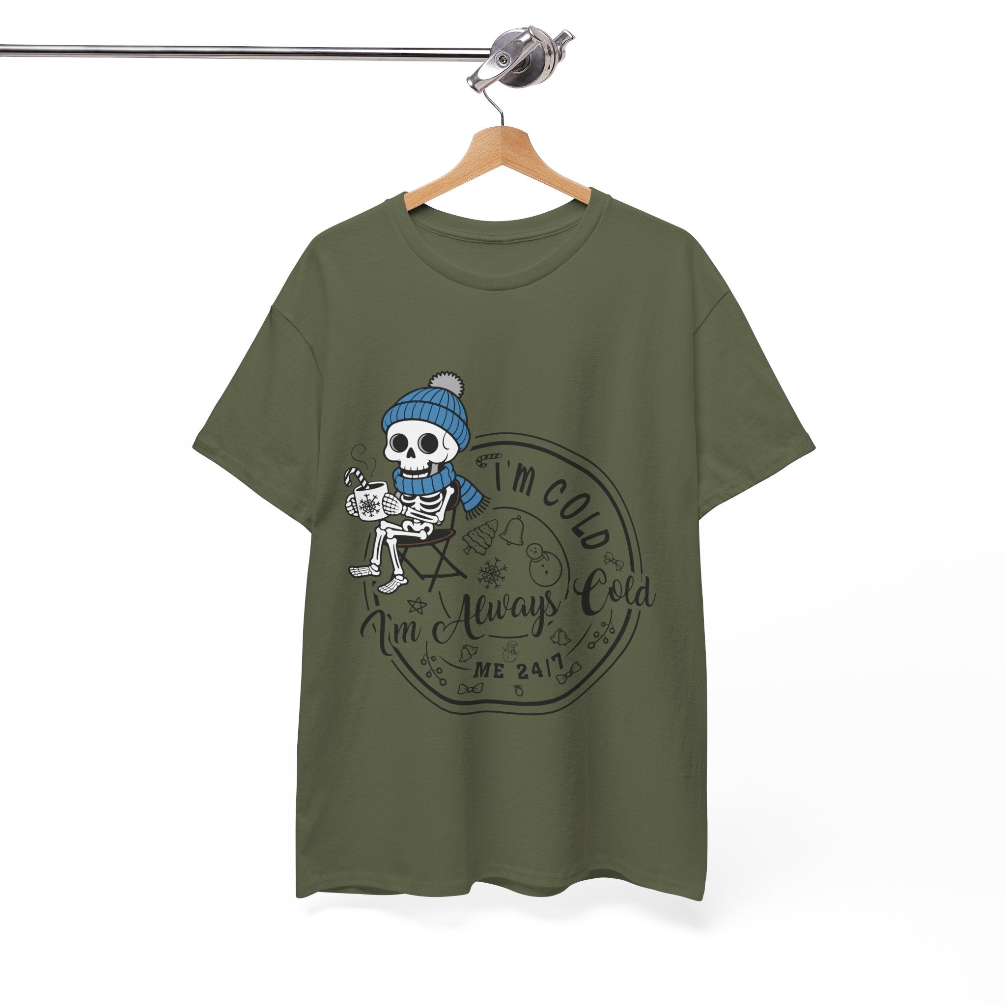 Cozy Skeleton Unisex Cotton Tee